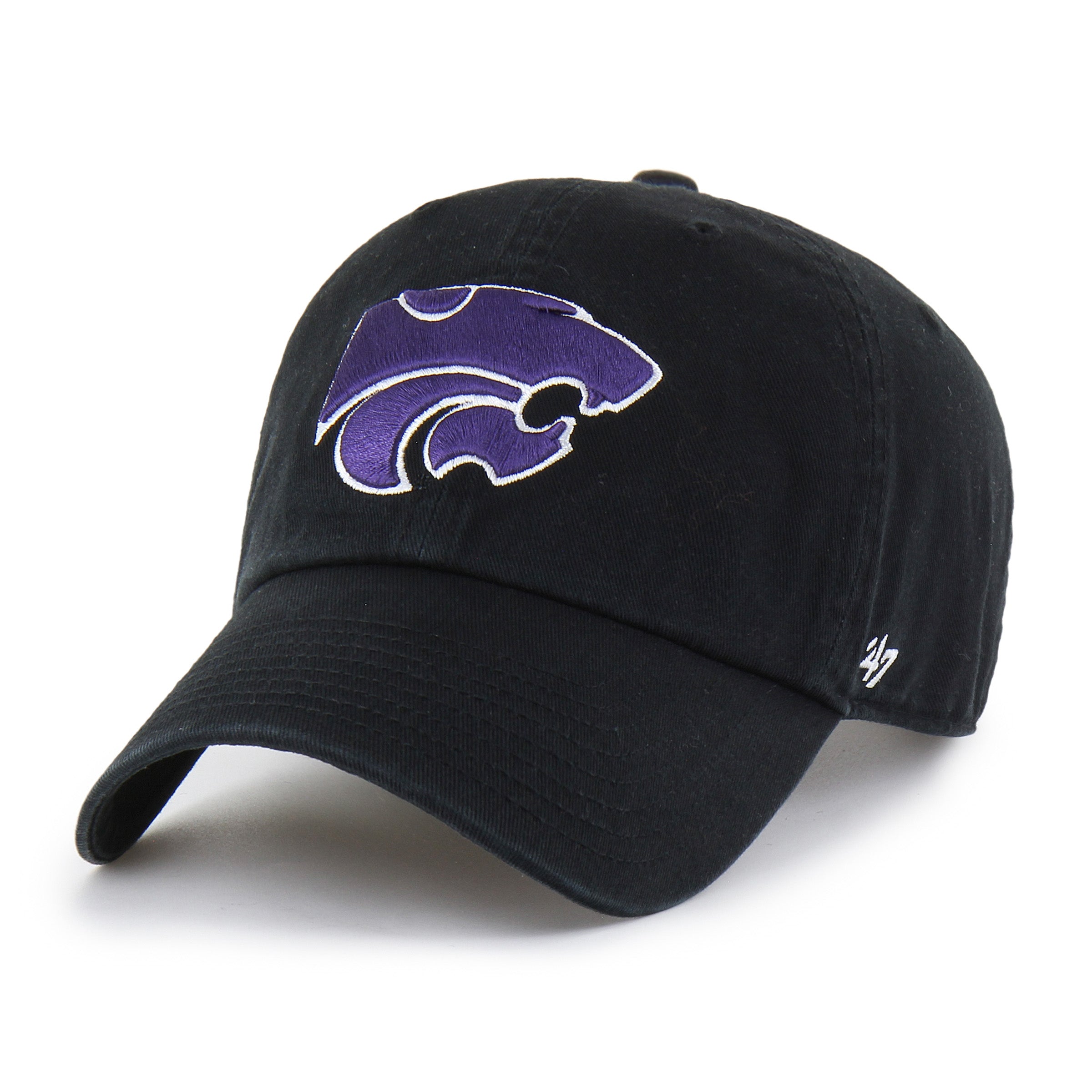 47-brand-kansas-state-47-clean-up-cap-schwarz-verstellbar image 1