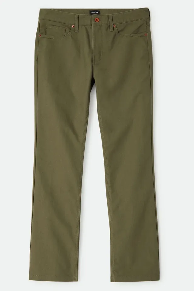 brixton-builders-5-pocket-hose-dark-olive-stretch image 1