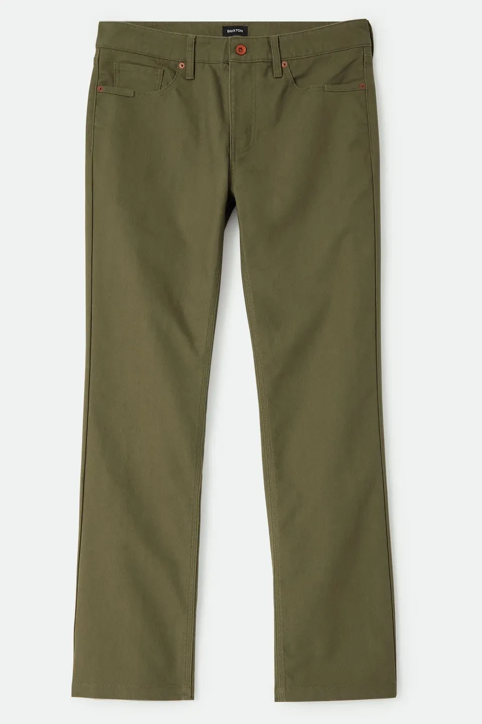 brixton-builders-5-pocket-hose-dark-olive-stretch image 1