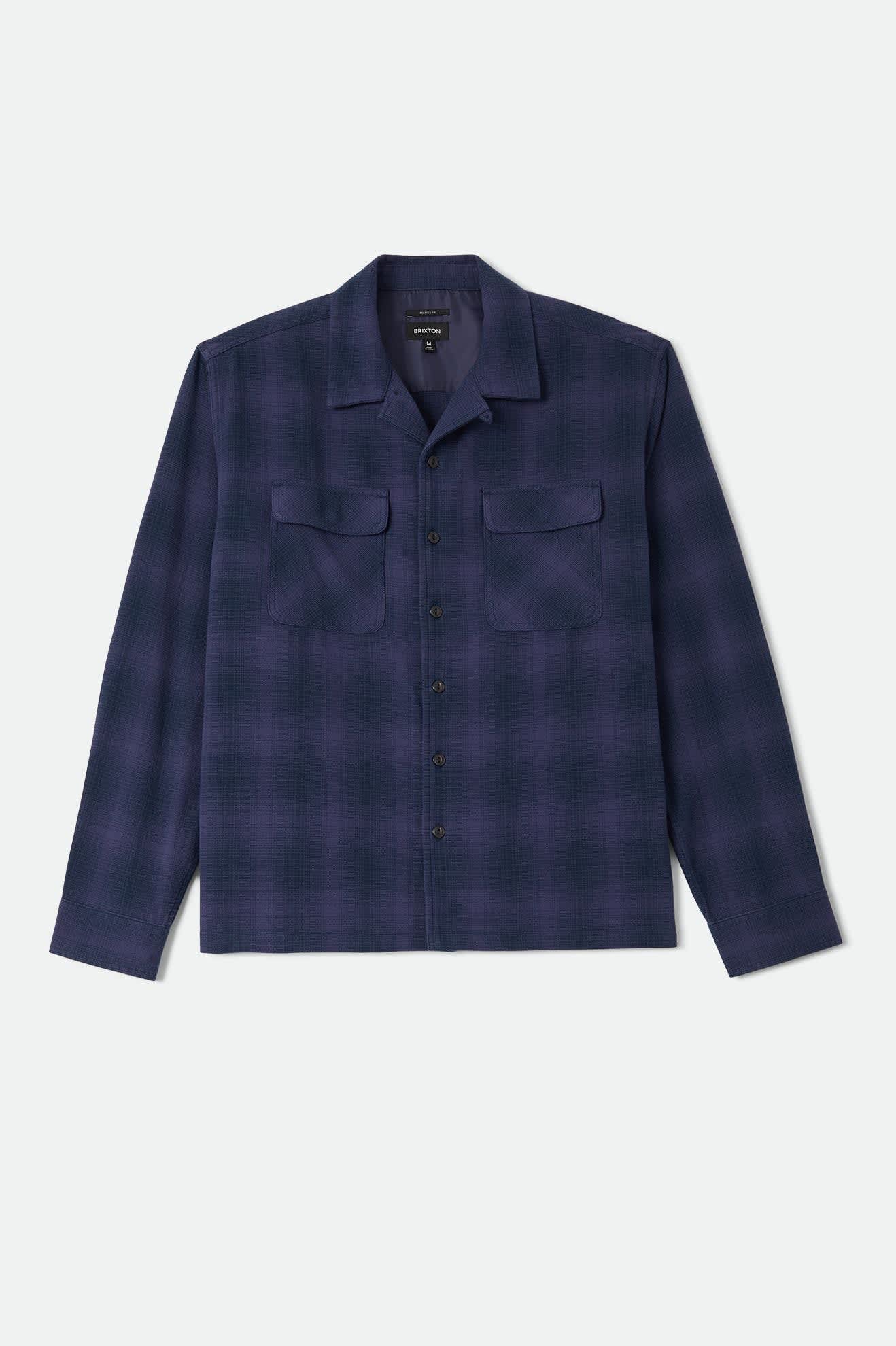 brixton-century-overshirt-hemdjacke-blue-navy-shadow-baumwolle image 1