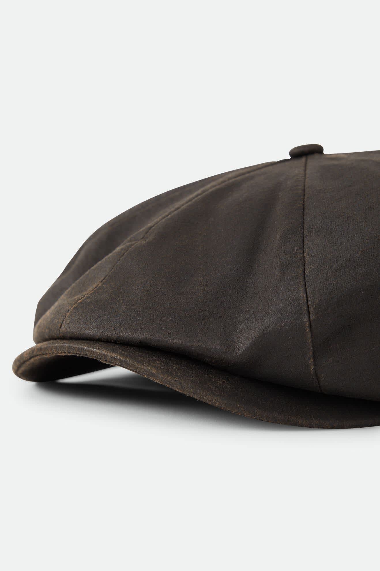 brixton-brood-baggy-flannel-snap-cap-braun-kunstleder image 7