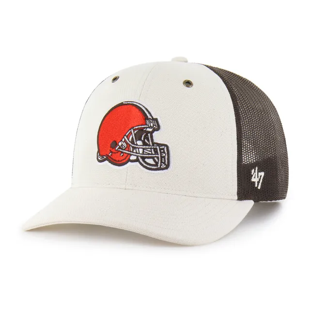 47-brand-cleveland-browns-carhartt-trucker-cap-natural-snapback image 1
