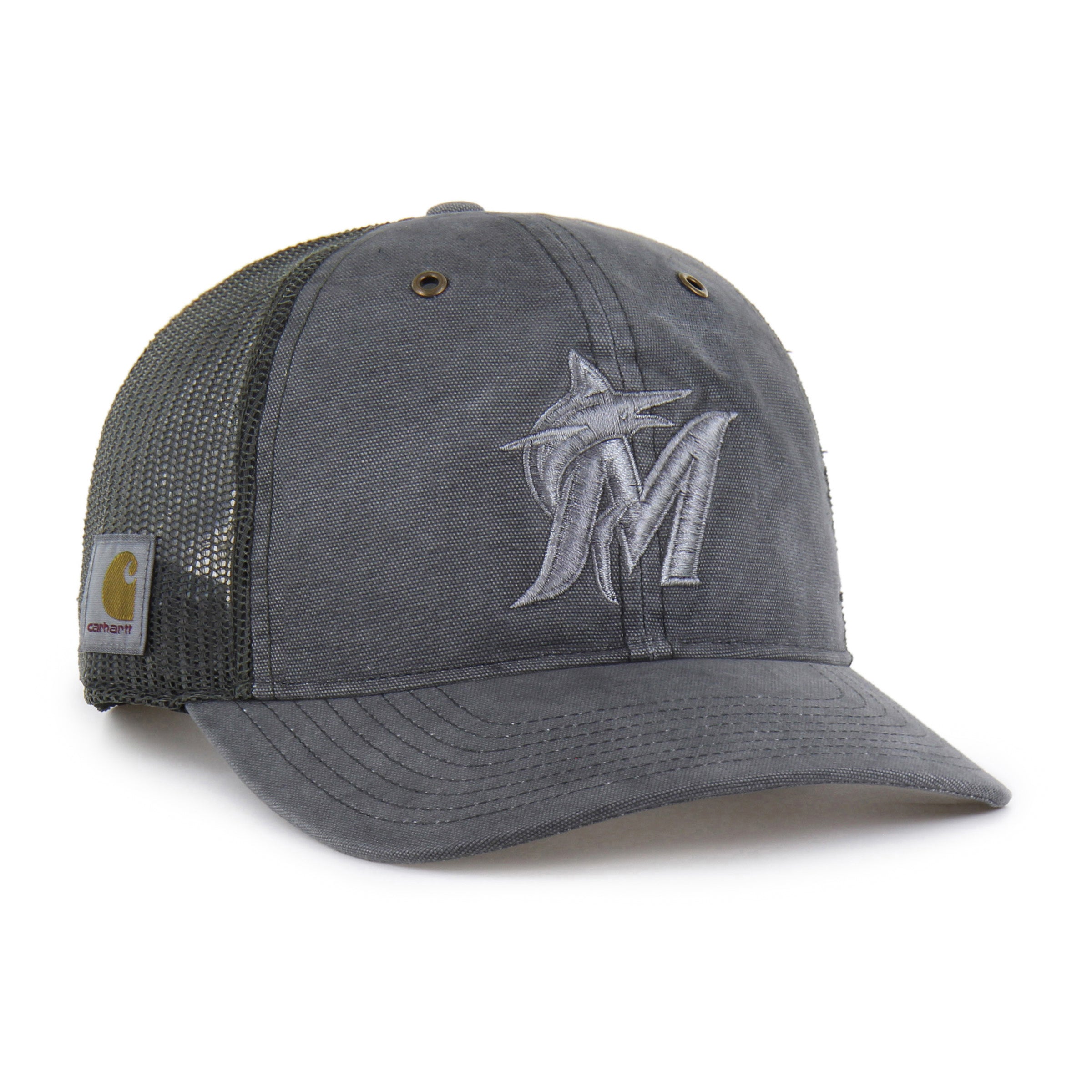 47-trucker-miami-marlins-carhartt-cap-schwarz-snapback image 1