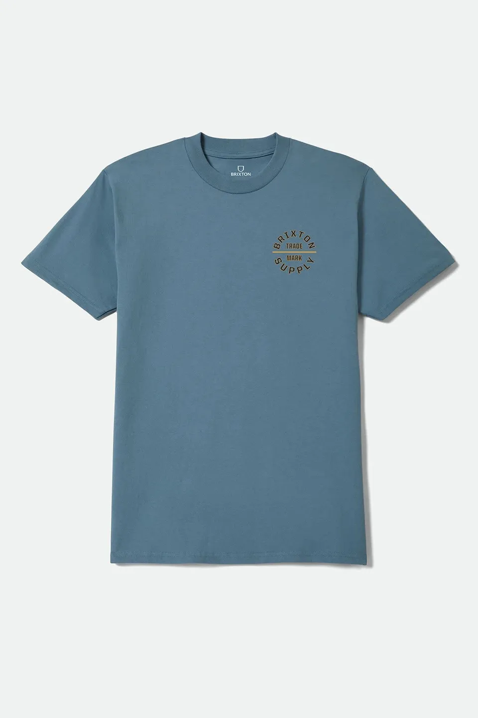 brixton-oath-v-t-shirt-harbor-blue-black-standard image 1