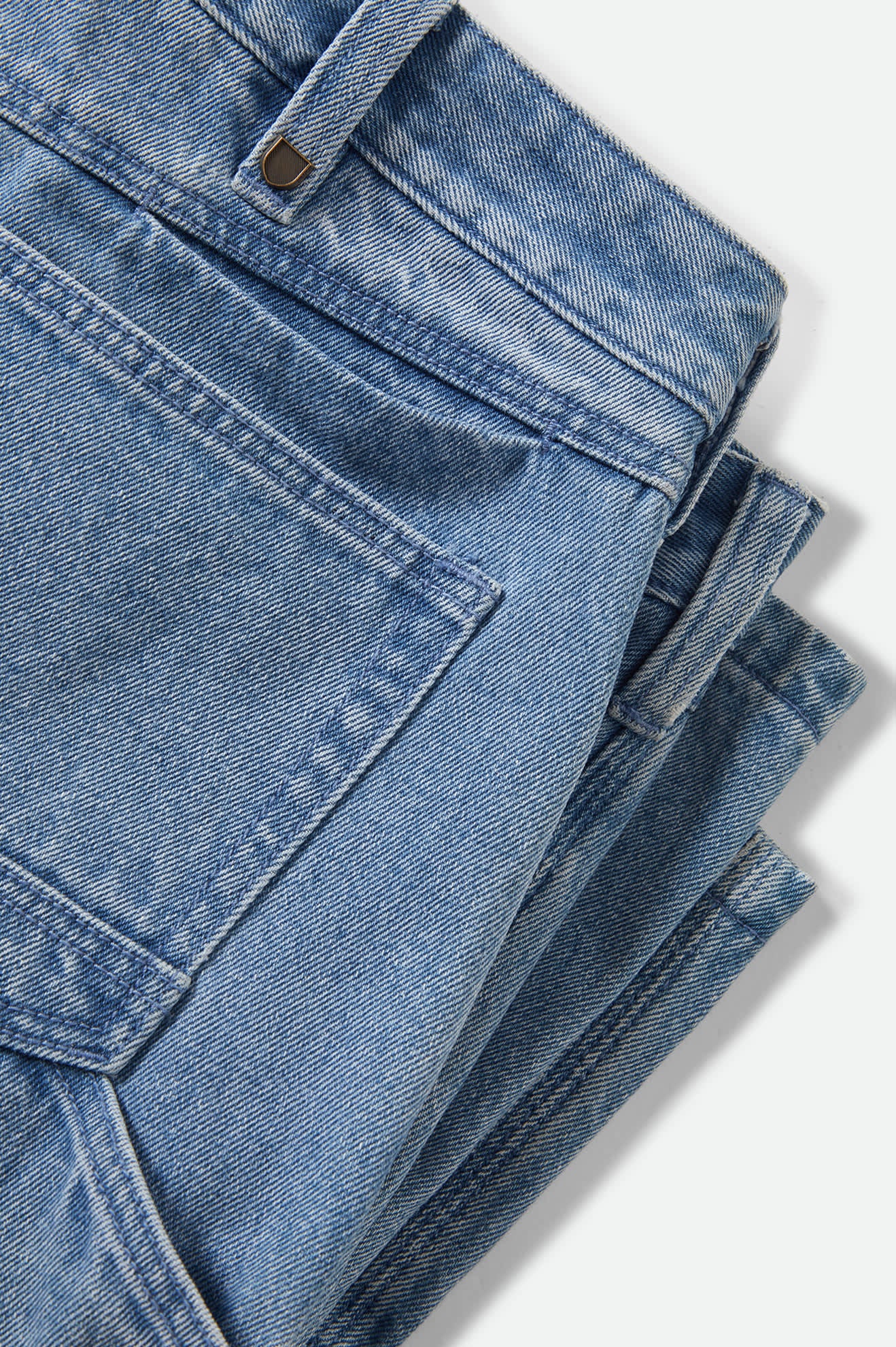 brixton-builders-carpenter-baggy-short-denim-blau image 8
