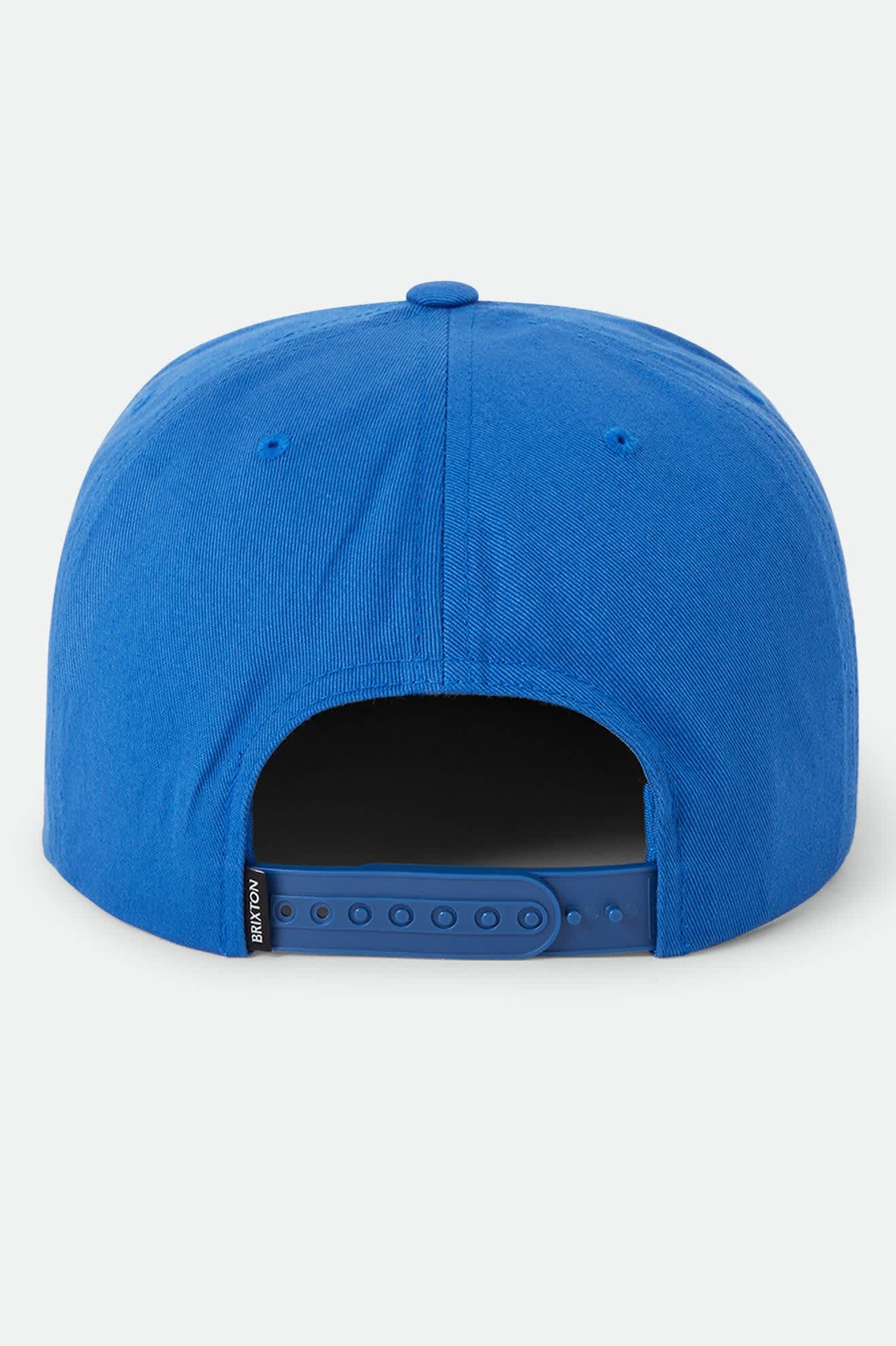 brixton-meyers-snapback-cap-off-white-electric-indigo-flat-bill image 2