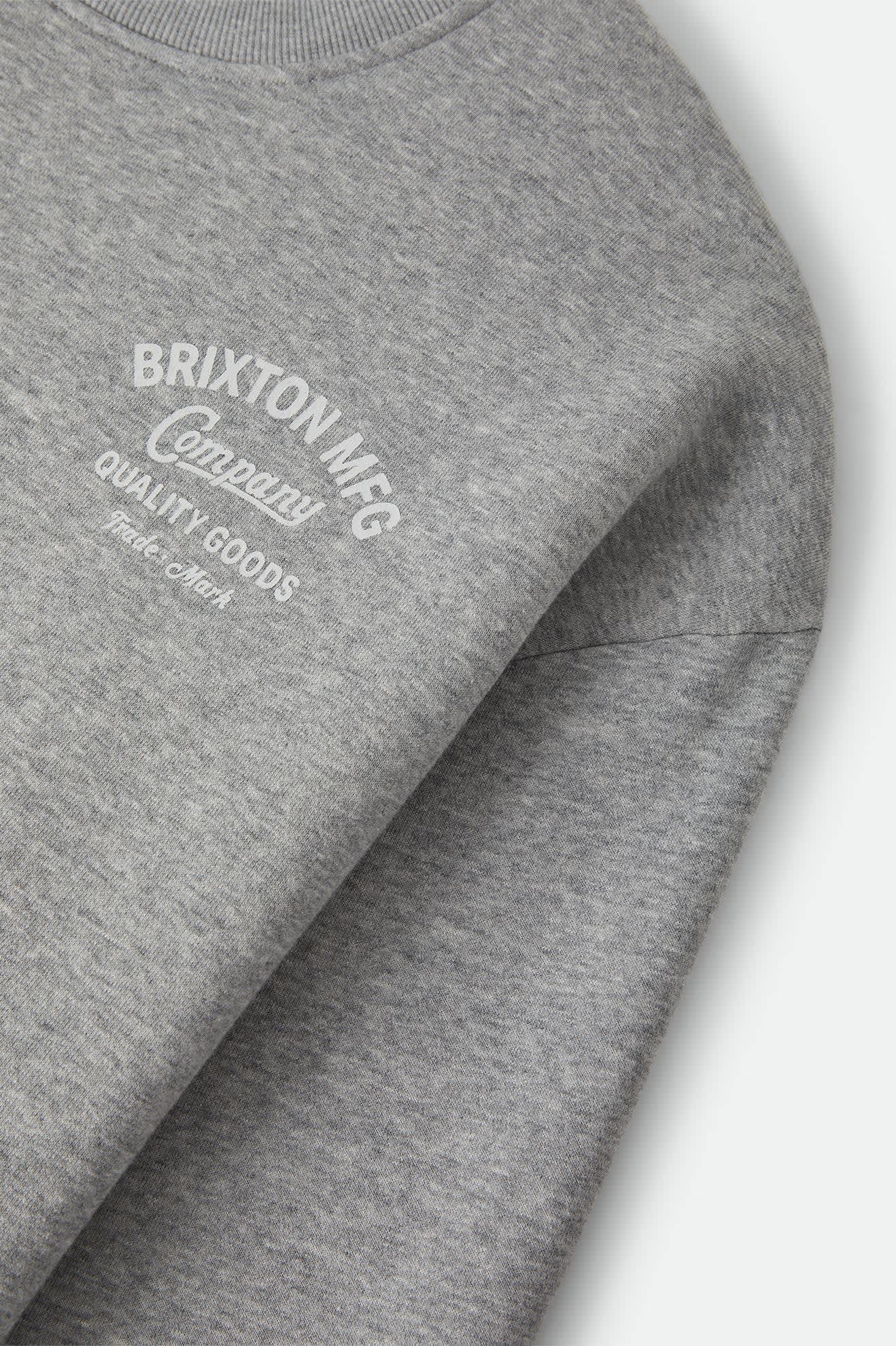 brixton-straton-crew-heather-grey-fleece image 4