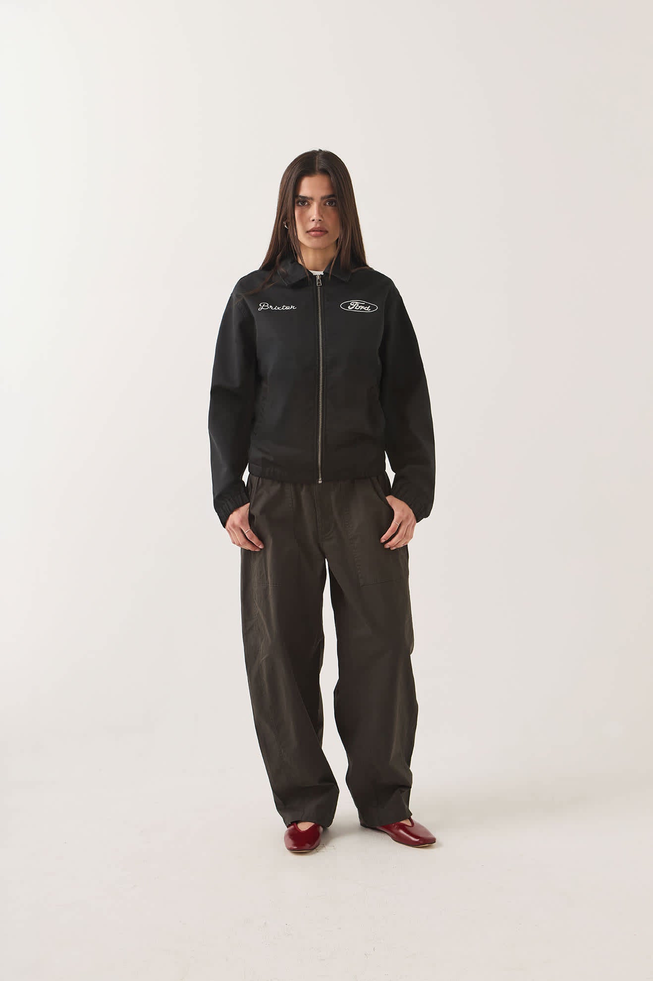 brixton-ford-harrington-jacke-burnt-rubber image 5