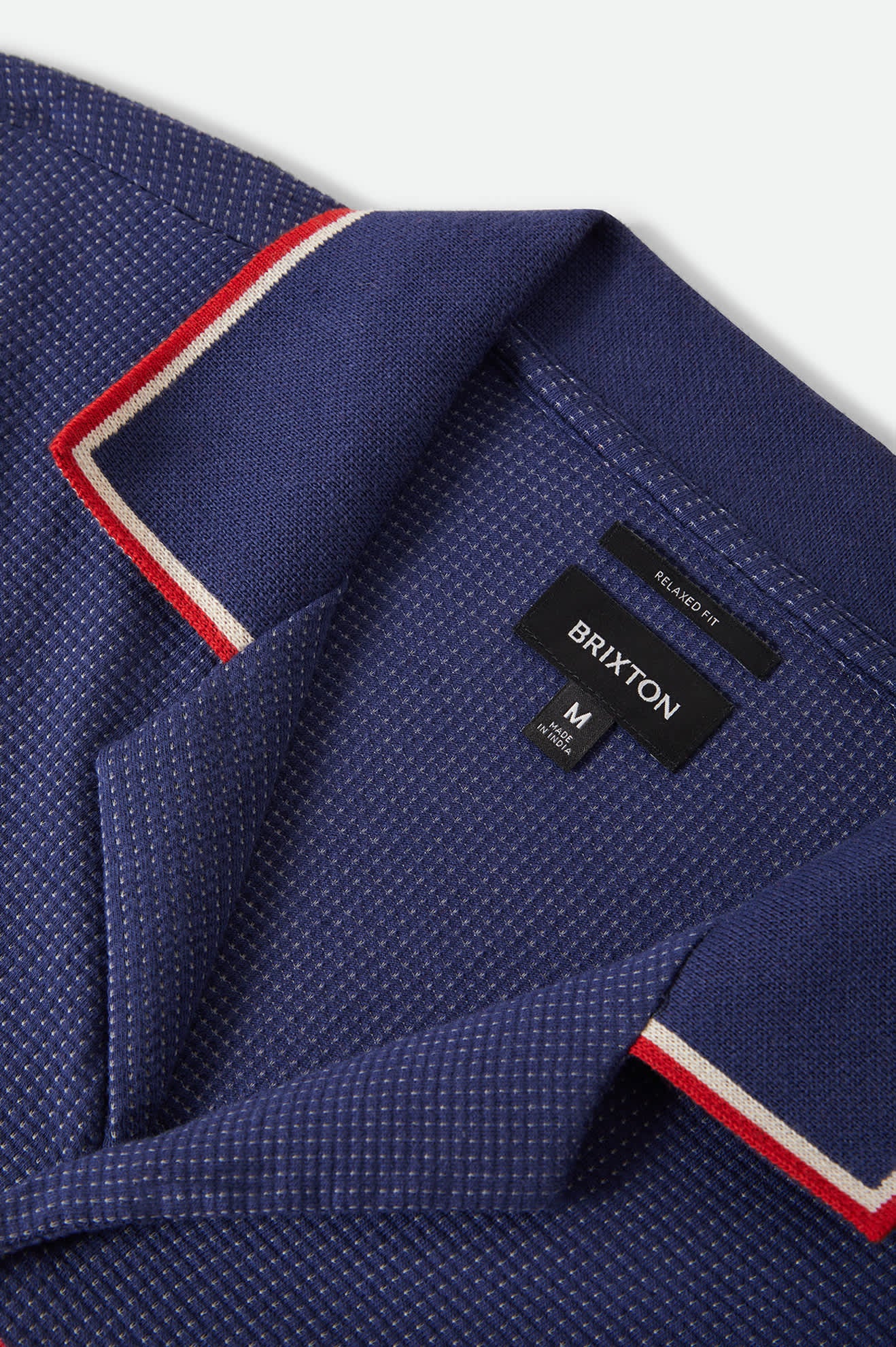 brixton-bunker-mesh-kurzarmhemd-washed-navy-streifen image 8