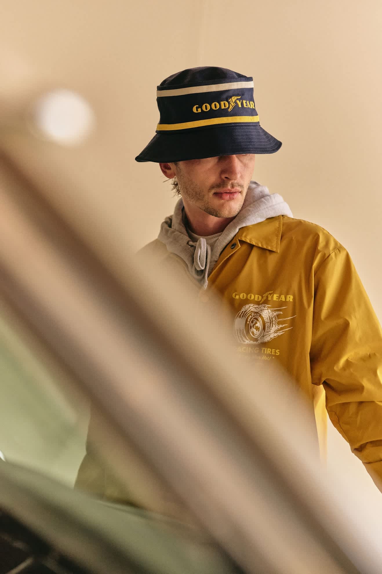 brixton-goodyear-service-bucket-hat-navy-fischerhut image 2