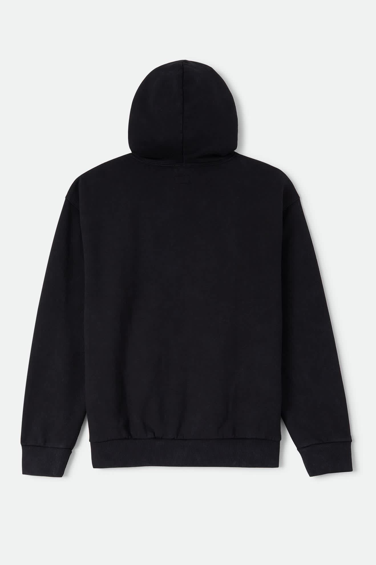brixton-baseline-hood-fleece-hoodie-schwarz image 6