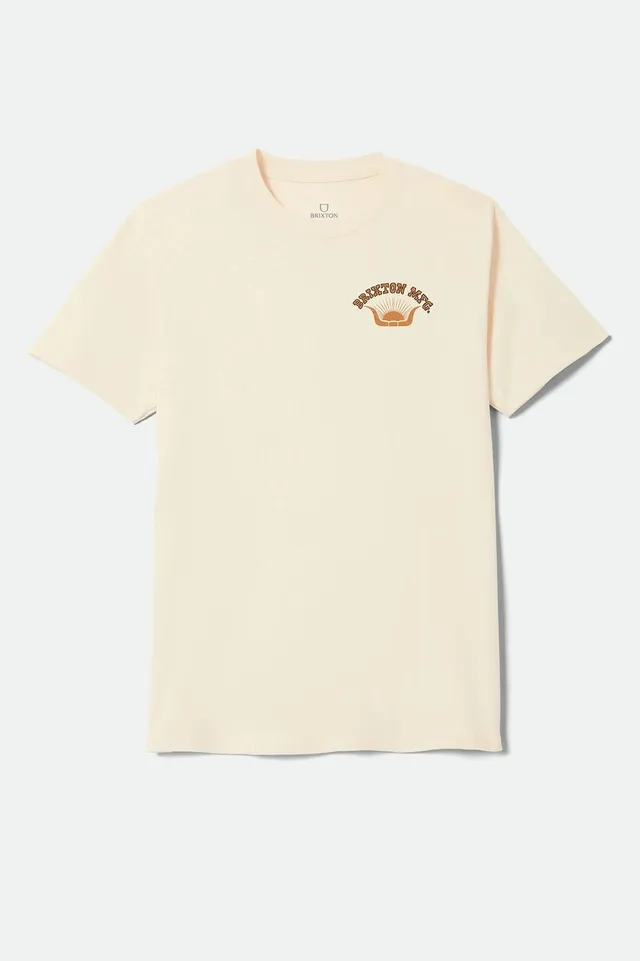 brixton-stirrup-t-shirt-cream-print-baumwolle image 1