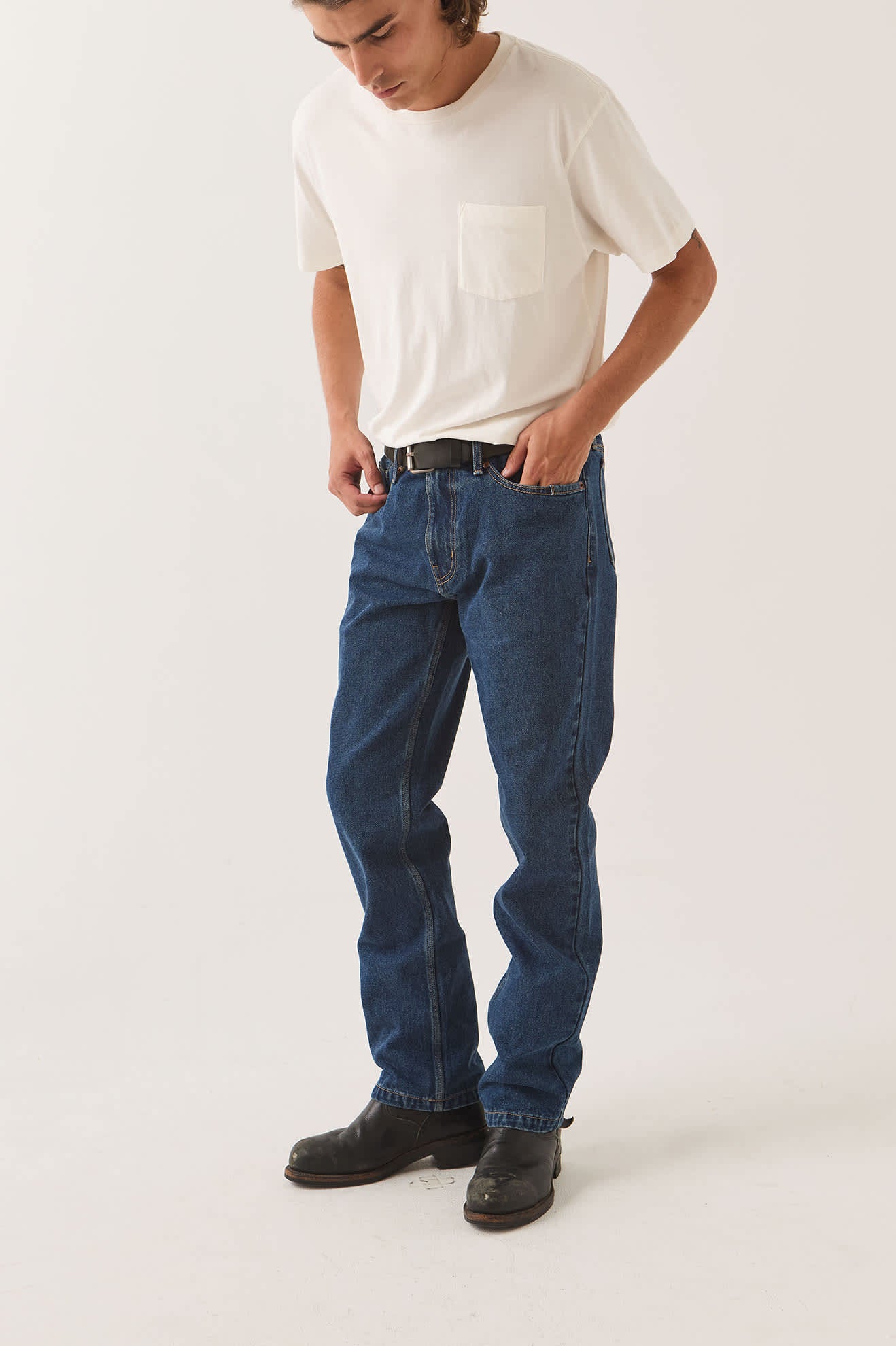 brixton-builders-5-pocket-pant-dark-denim-stretchhose image 3