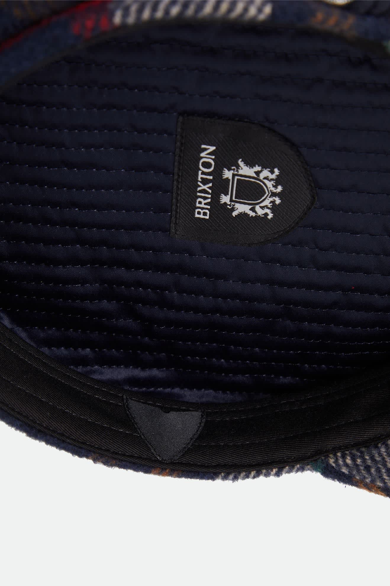 brixton-fiddler-fisherman-cap-navy-karo-docker-cap image 8