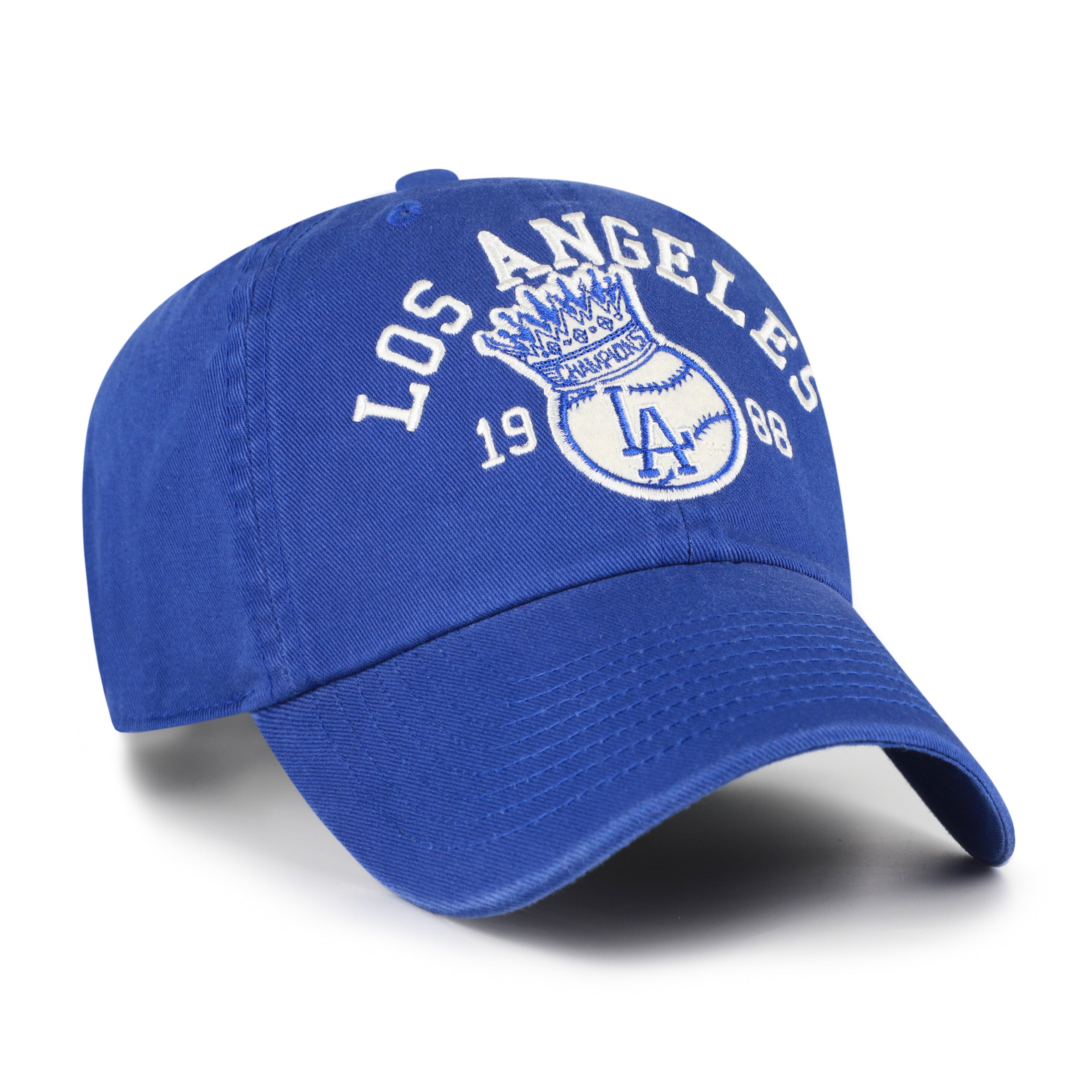 47-brand-la-dodgers-clean-up-cap-royal-cooperstown-strapback image 3