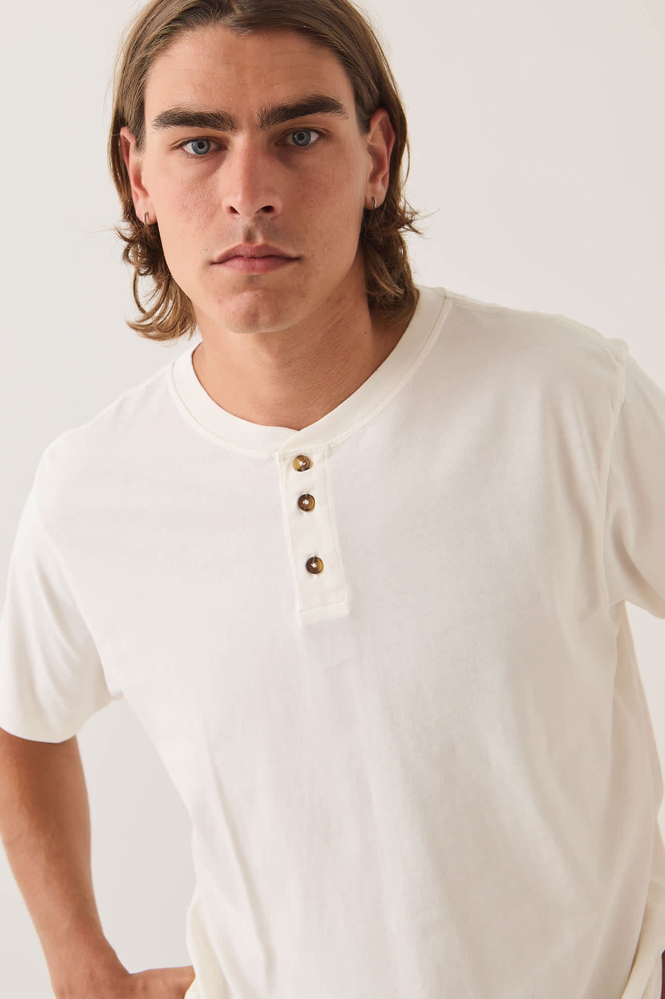 brixton-baseline-henley-t-shirt-off-white-vintage-wash-baumwolle image 5