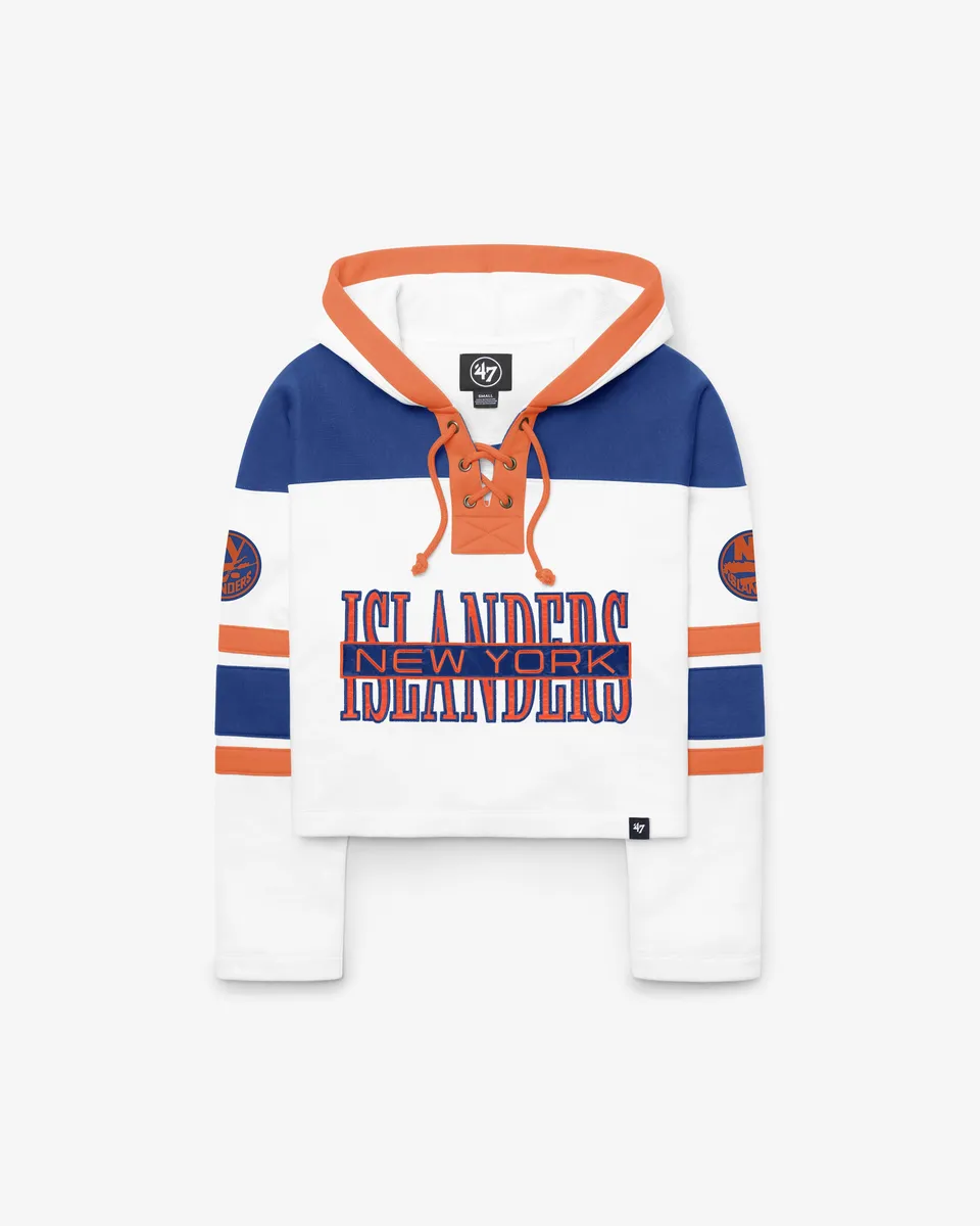 47-lacer-islanders-hoodie-damen-white-wash-cropped image 1