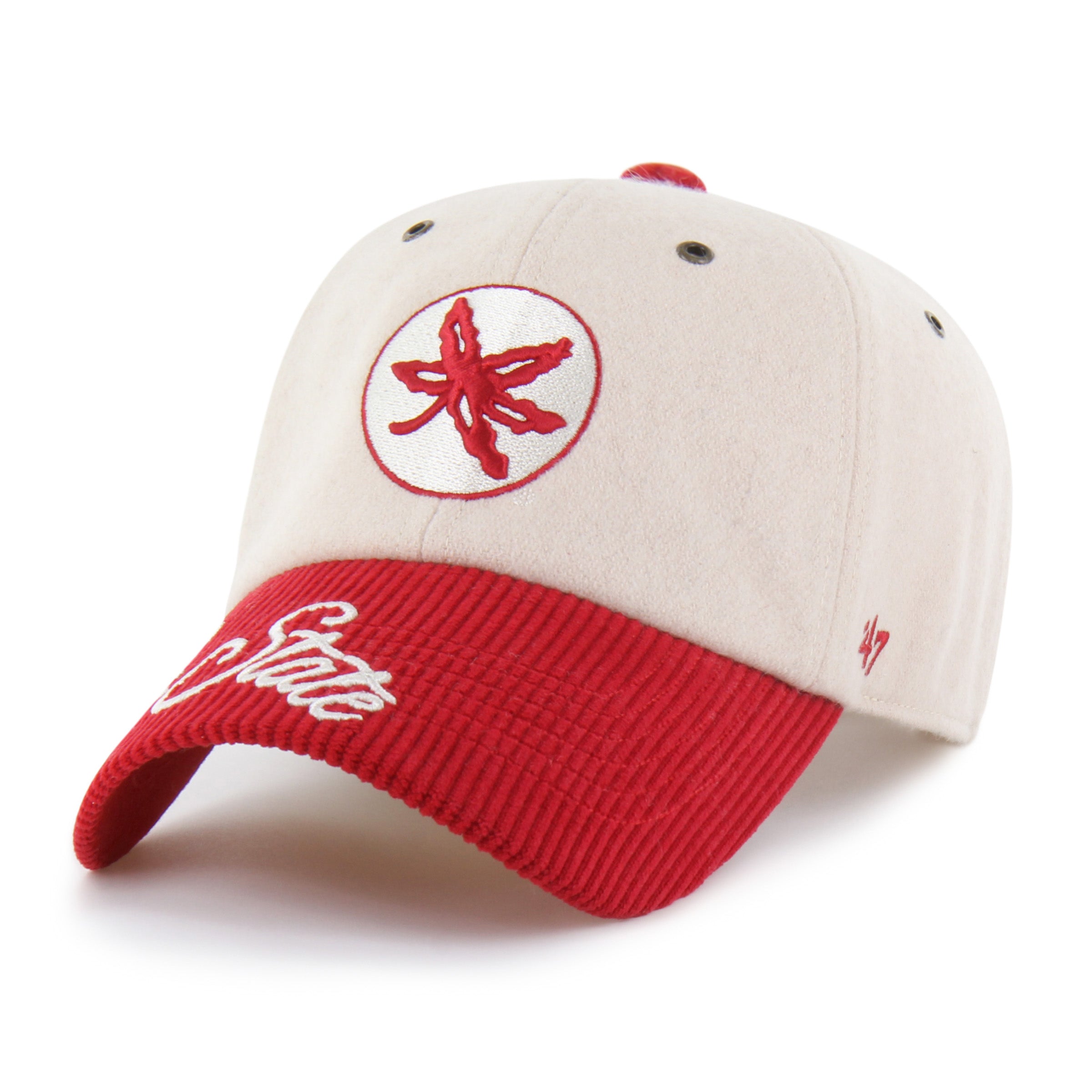 47-clean-up-ohio-state-buckeyes-rope-script-two-tone-cap-natural image 3