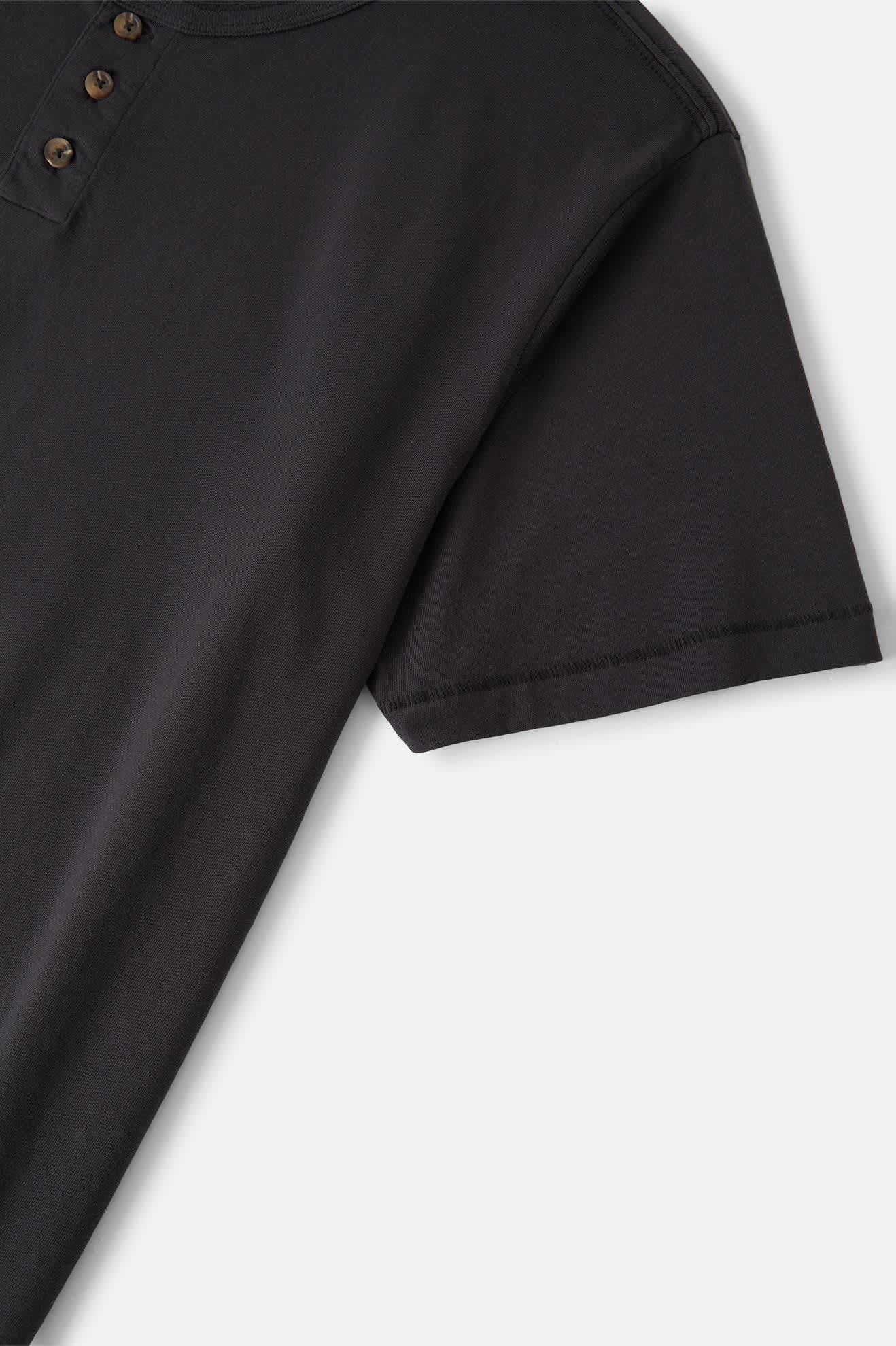 brixton-baseline-henley-t-shirt-schwarz-baumwolle image 8