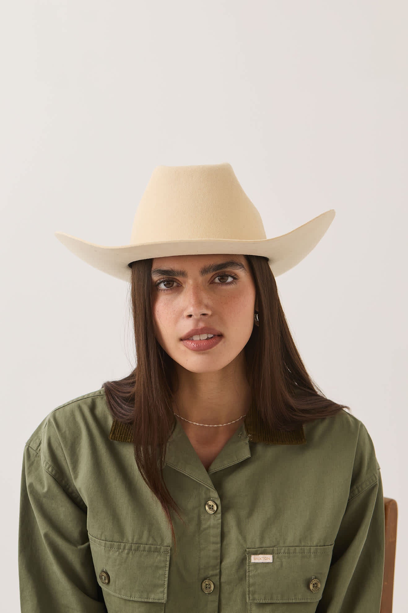 brixton-prescott-cowboy-hut-wax-paper-wollfilz image 3