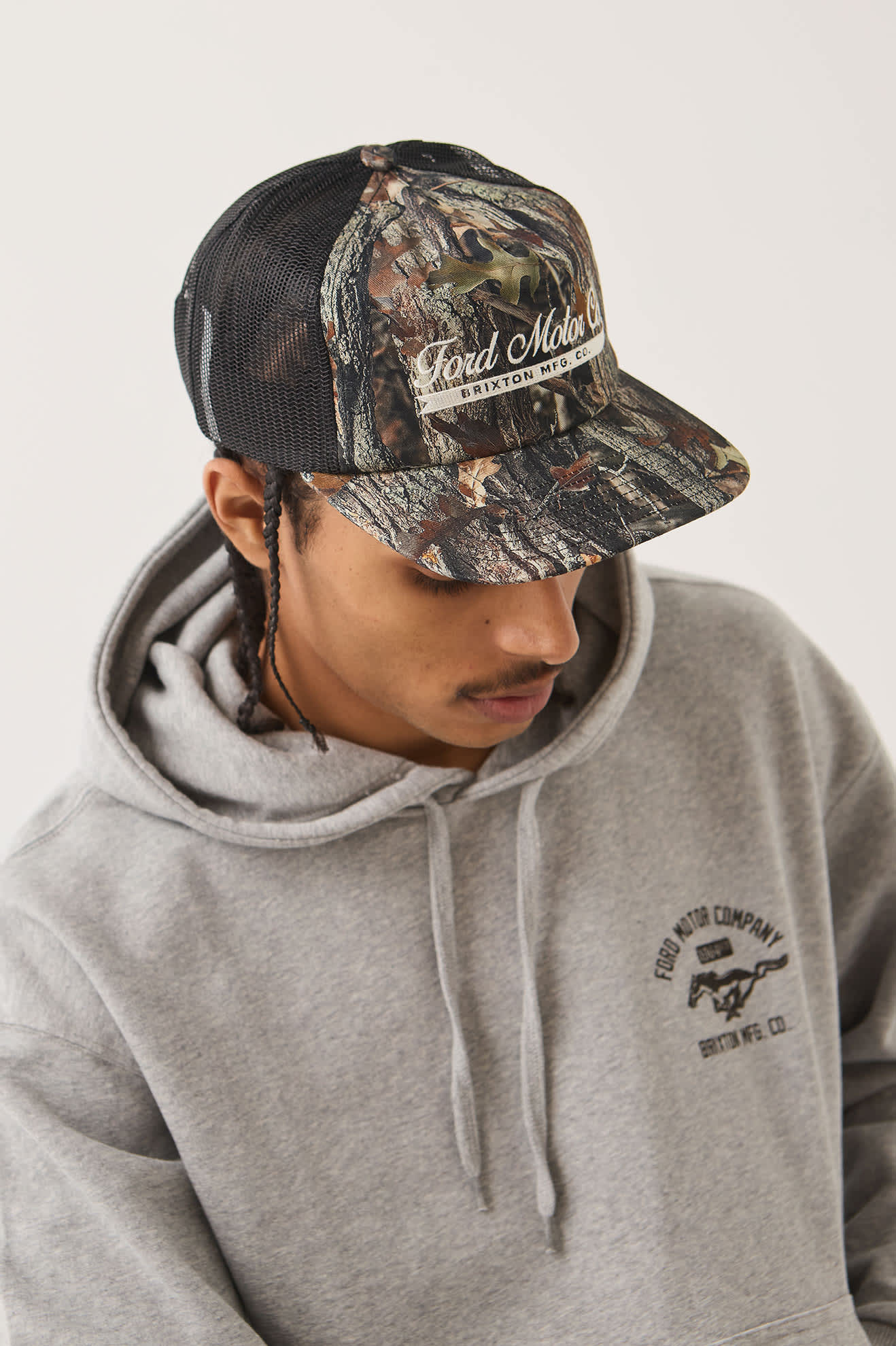 brixton-ford-trucker-cap-boxwood-green image 8