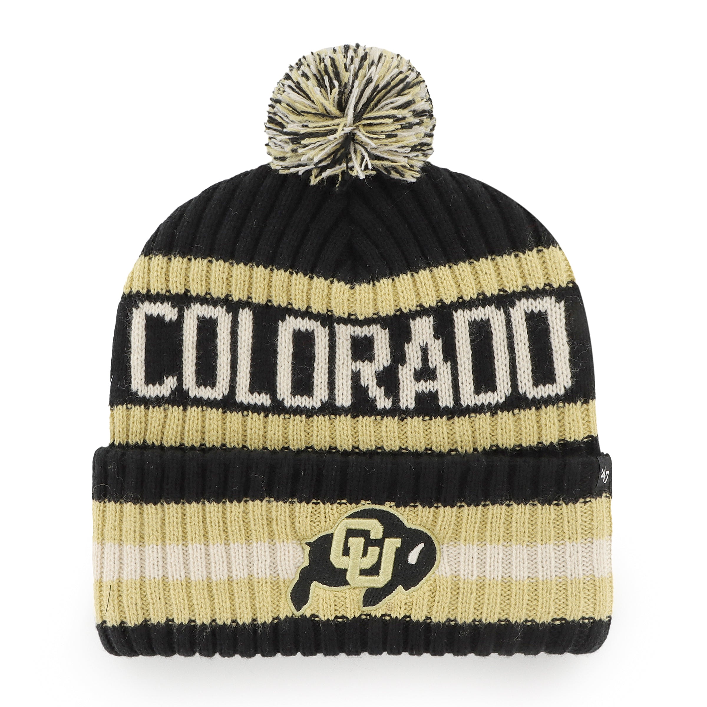 47-bering-cuff-knit-colorado-buffaloes-beanie-schwarz image 1