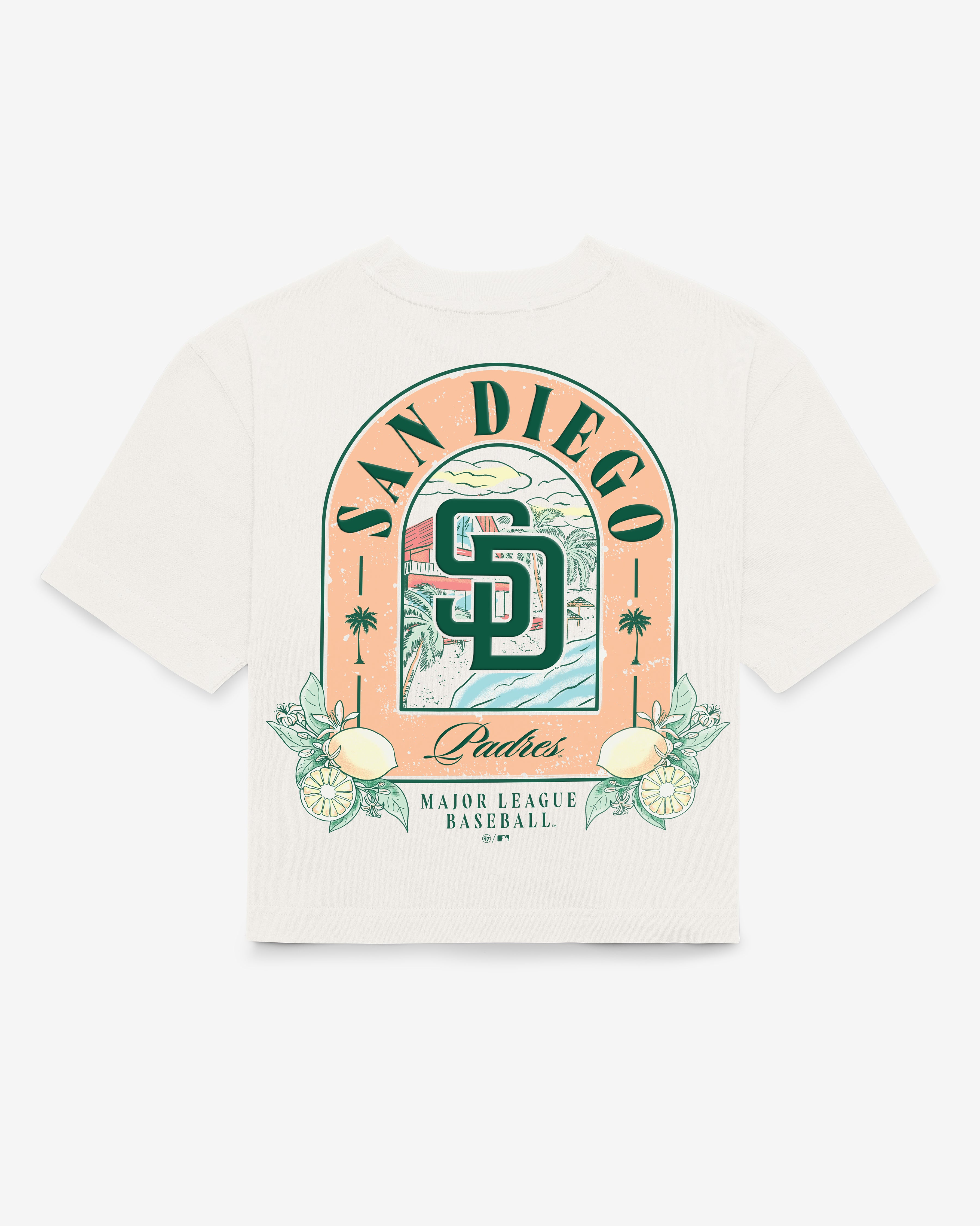 47-reed-city-san-diego-padres-t-shirt-sandstone-damen image 2
