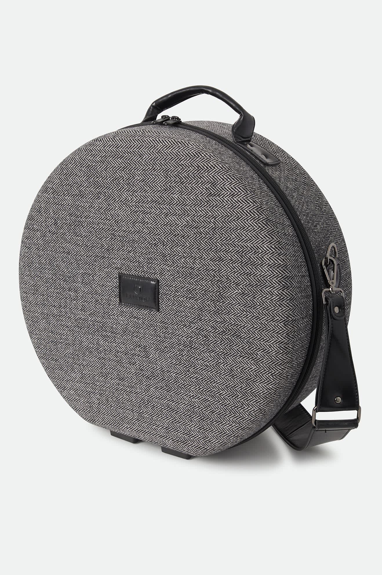 brixton-done-proper-fedora-travel-case-hutkoffer-grey-black image 1