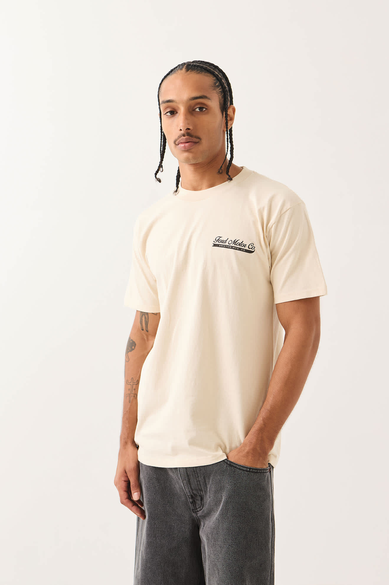 brixton-ford-71-pickup-t-shirt-wimbledon-white-baumwolle image 3