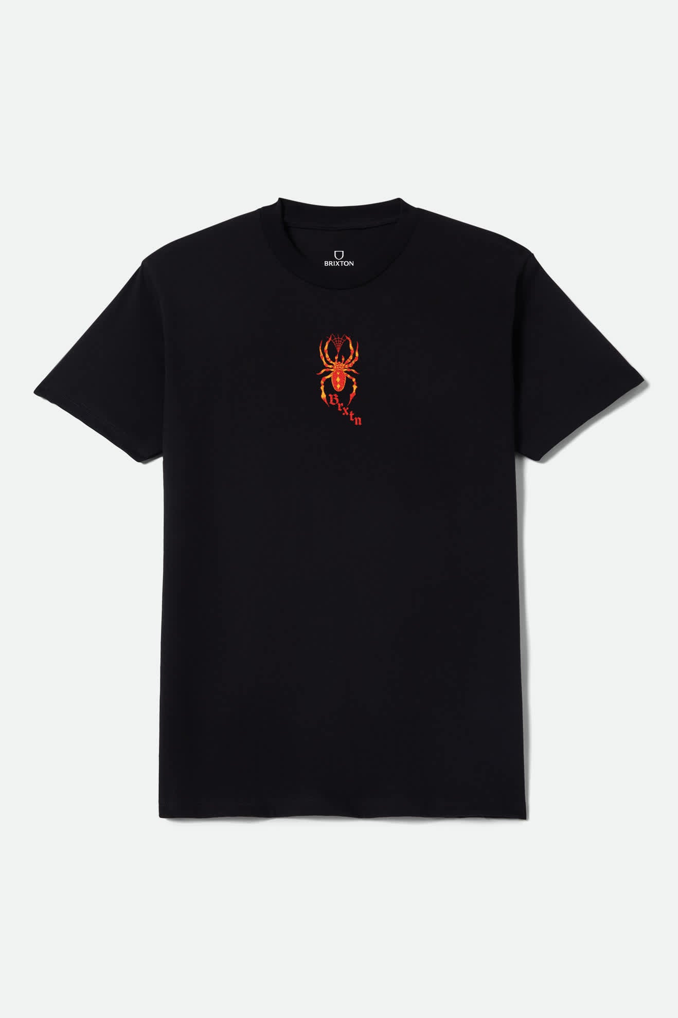 brixton-beasley-short-sleeve-t-shirt-herren-schwarz-spinne image 2