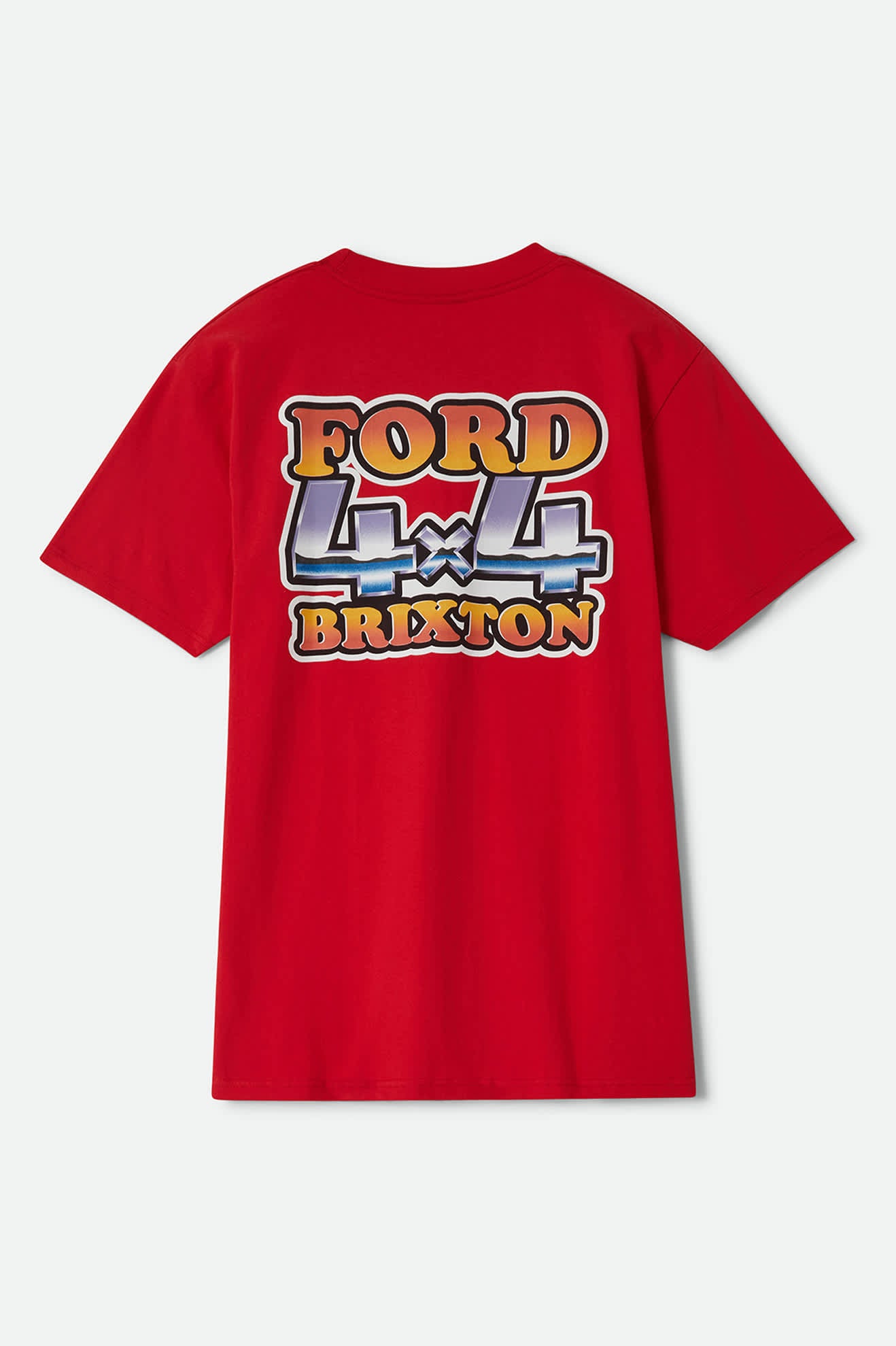 brixton-ford-4x4-chrome-t-shirt-rangoon-red-baumwolle-print image 8