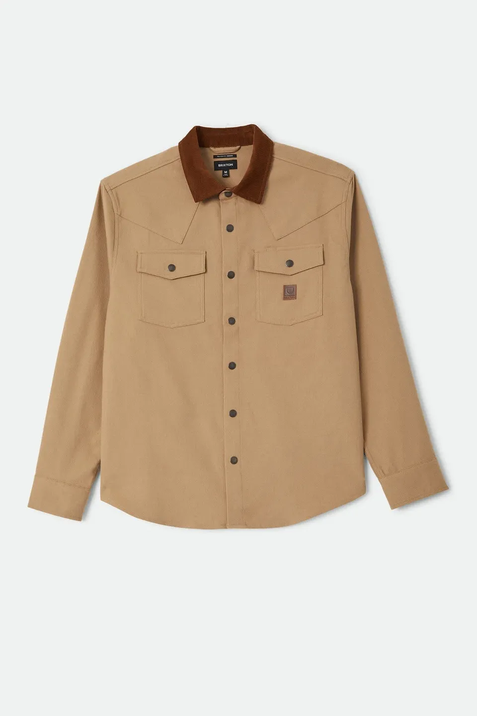 brixton-bowery-builders-ranch-flanellhemd-khaki-braun image 1
