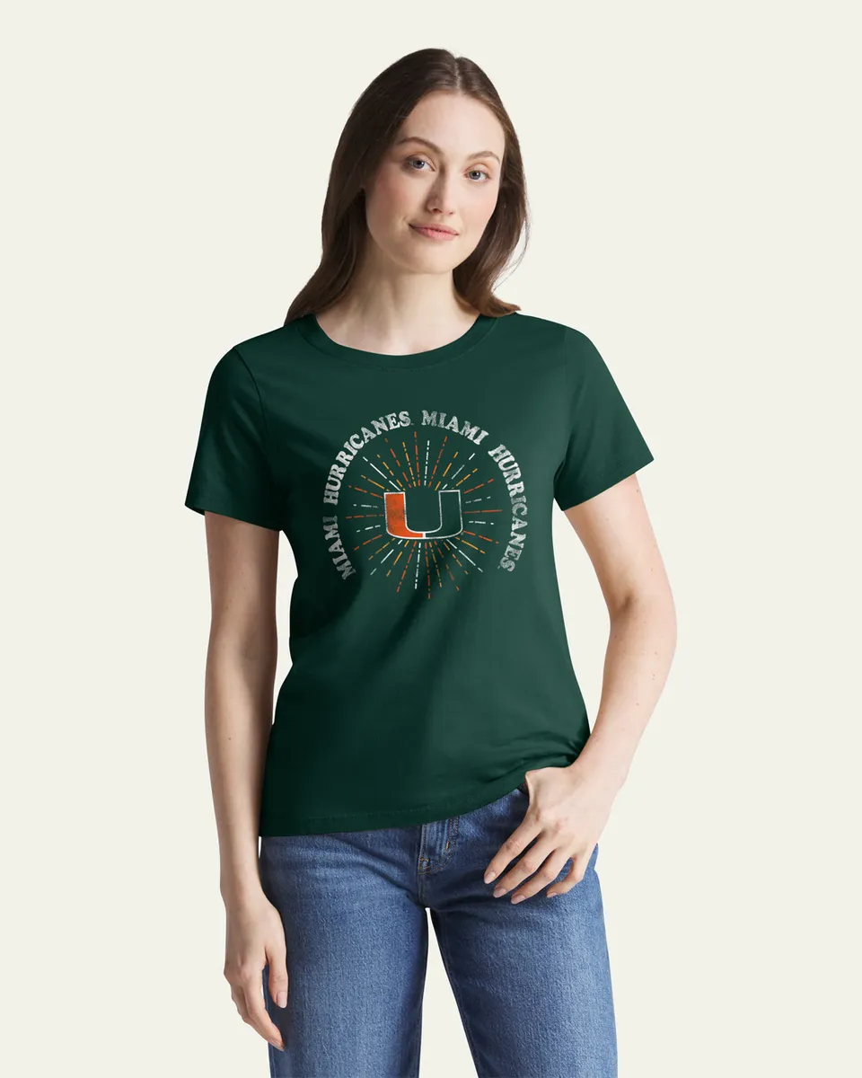 47-foundation-tee-hurricanes-shine-lines-t-shirt-gr-n-damen image 1