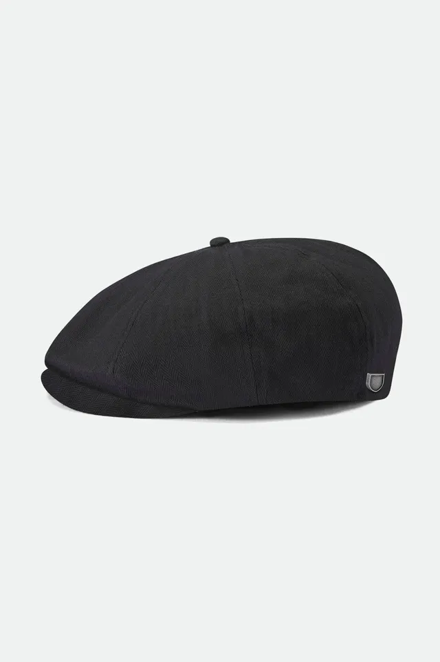 brixton-brood-newsboy-cap-schieberm-tze-schwarz-fischgrat image 1