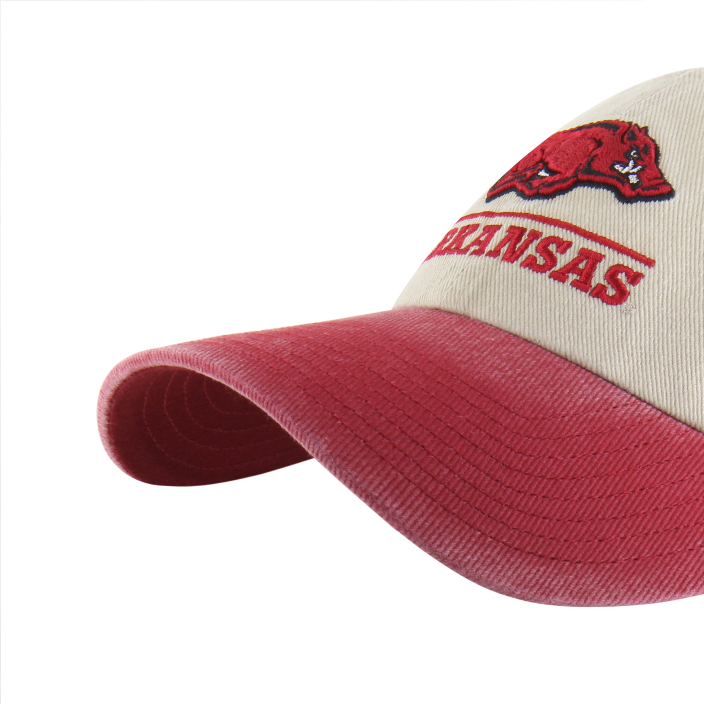 47-clean-up-arkansas-razorbacks-logo-line-cap-mojave-two-tone image 4