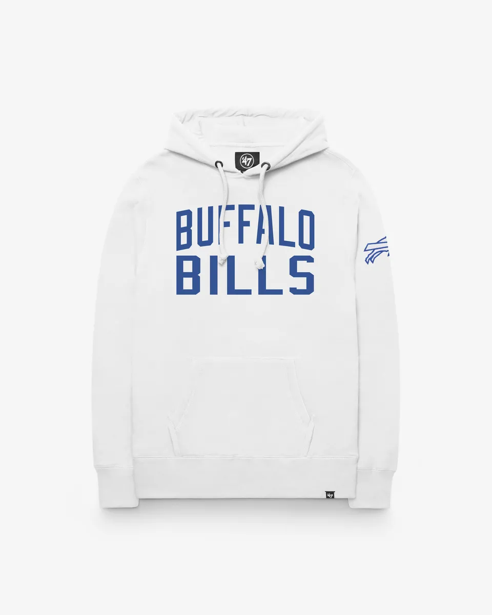 47-brand-headline-crew-buffalo-bills-gamebreak-hoodie-white-wash image 1