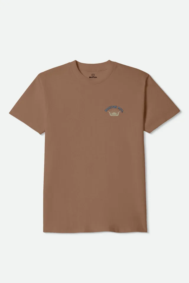 brixton-stirrup-standard-t-shirt-brown-sugar-western image 1