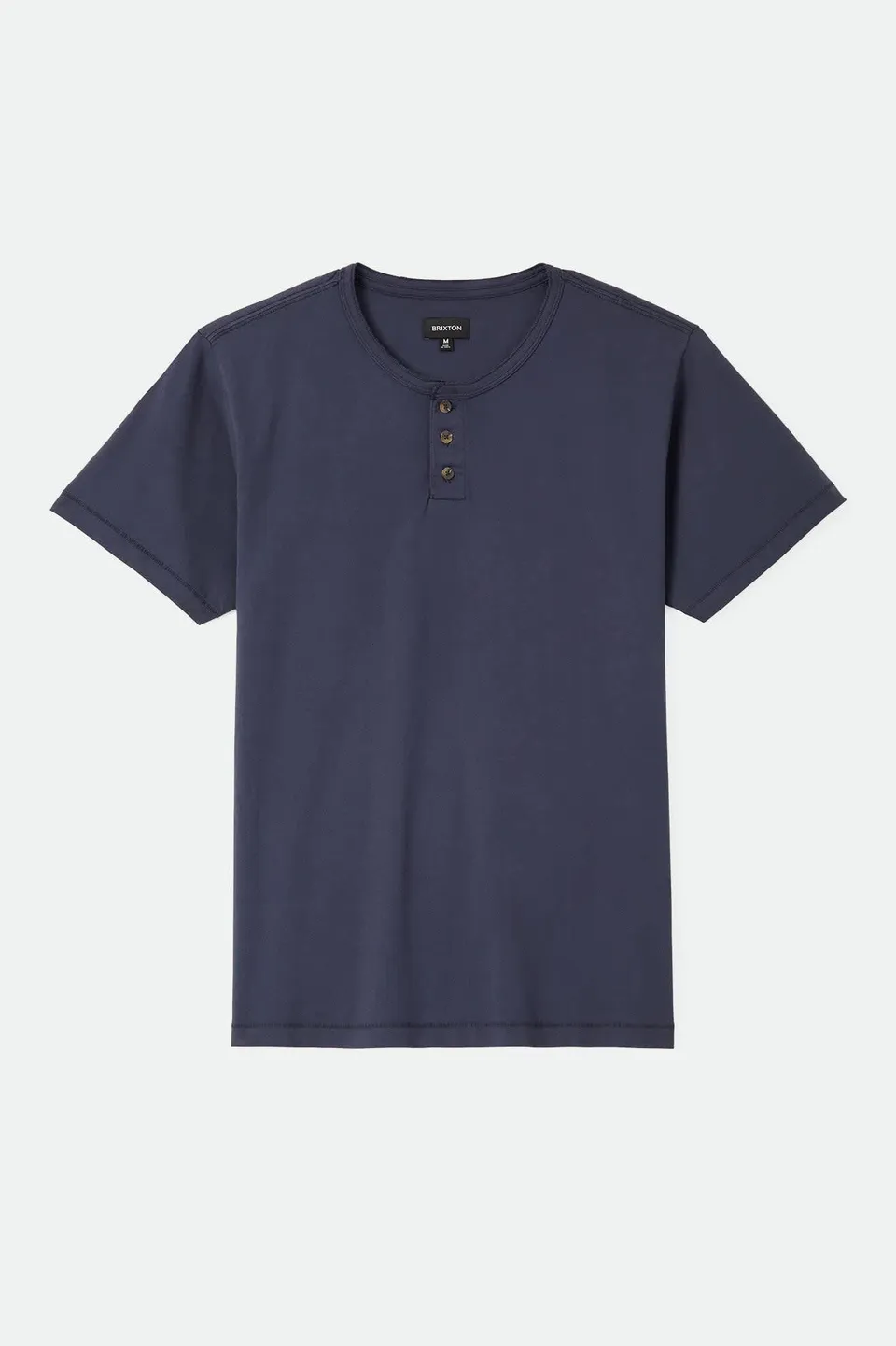 brixton-baseline-henley-t-shirt-washed-navy-baumwolle image 1