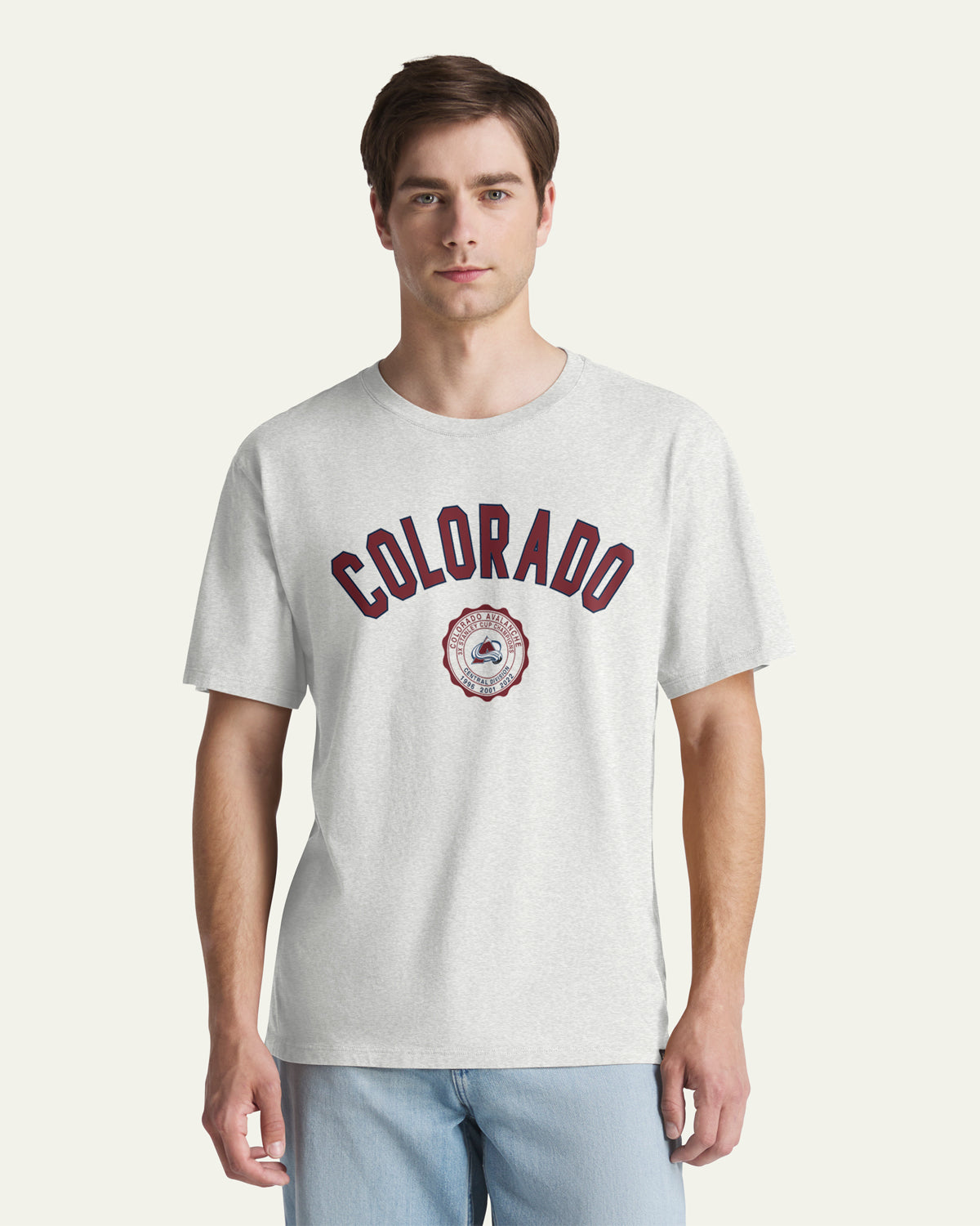 47-foundation-colorado-avalanche-vintage-crest-bend-tee-grau image 1