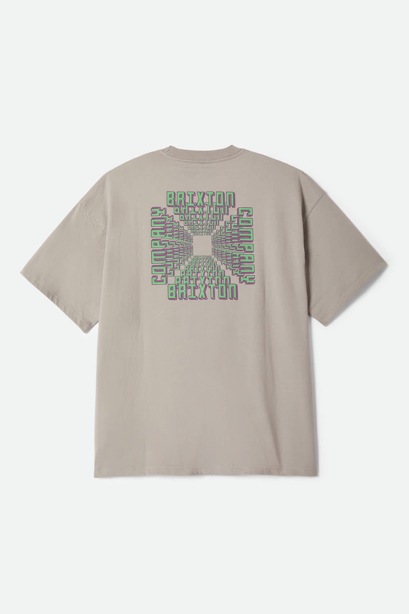 brixton-ursa-oversized-t-shirt-herren-pebble-stone-print image 2