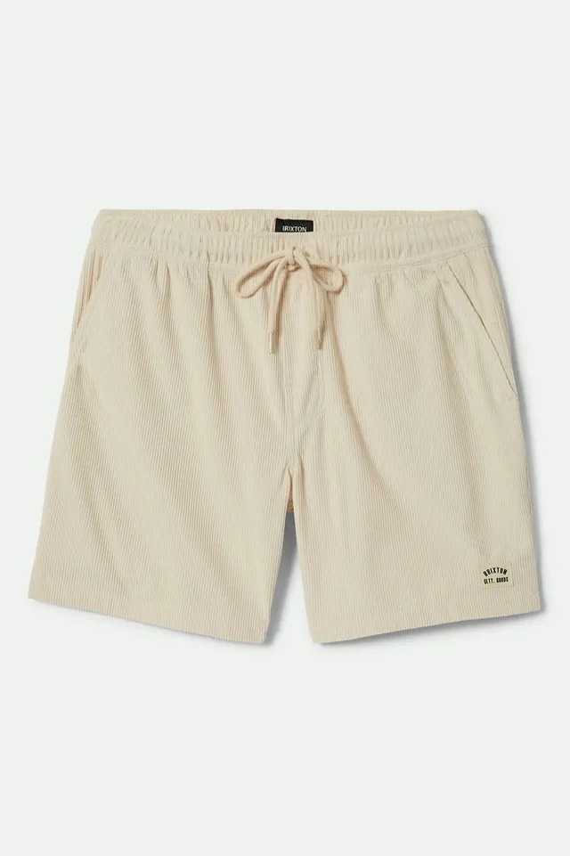 brixton-everyday-cord-shorts-whitecap-relaxed-fit image 1