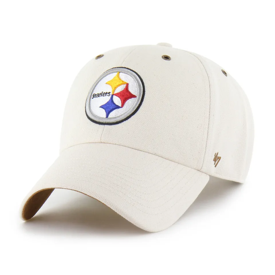 47-clean-up-carhartt-pittsburgh-steelers-cap-natural image 1
