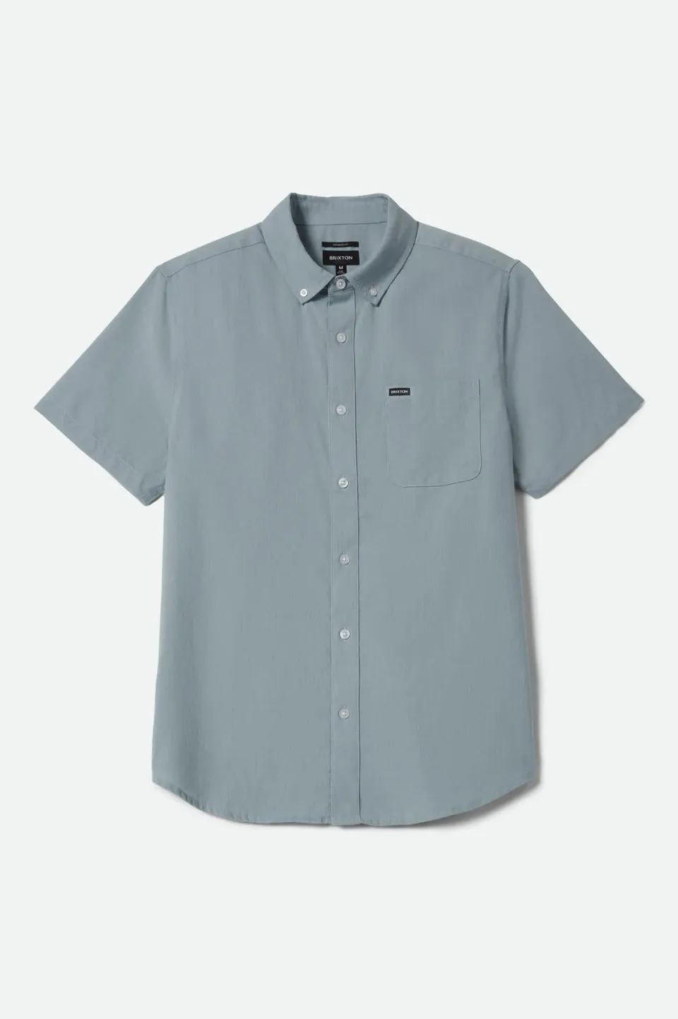 brixton-sanford-oxford-hemd-blue-aura-kurzarm image 1