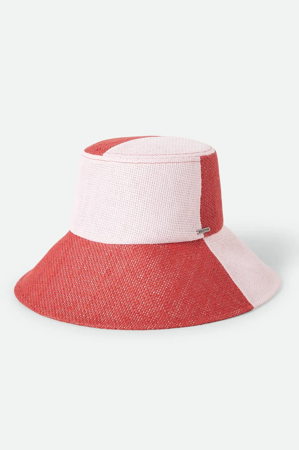 brixton-harmony-bucket-hat-silber-pink-strohhut-packbar image 1
