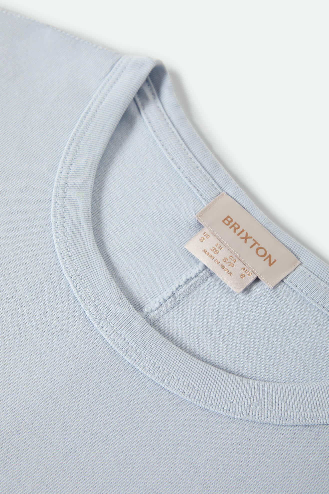 brixton-carefree-perfect-t-shirt-blue-aura-bio-baumwolle image 8