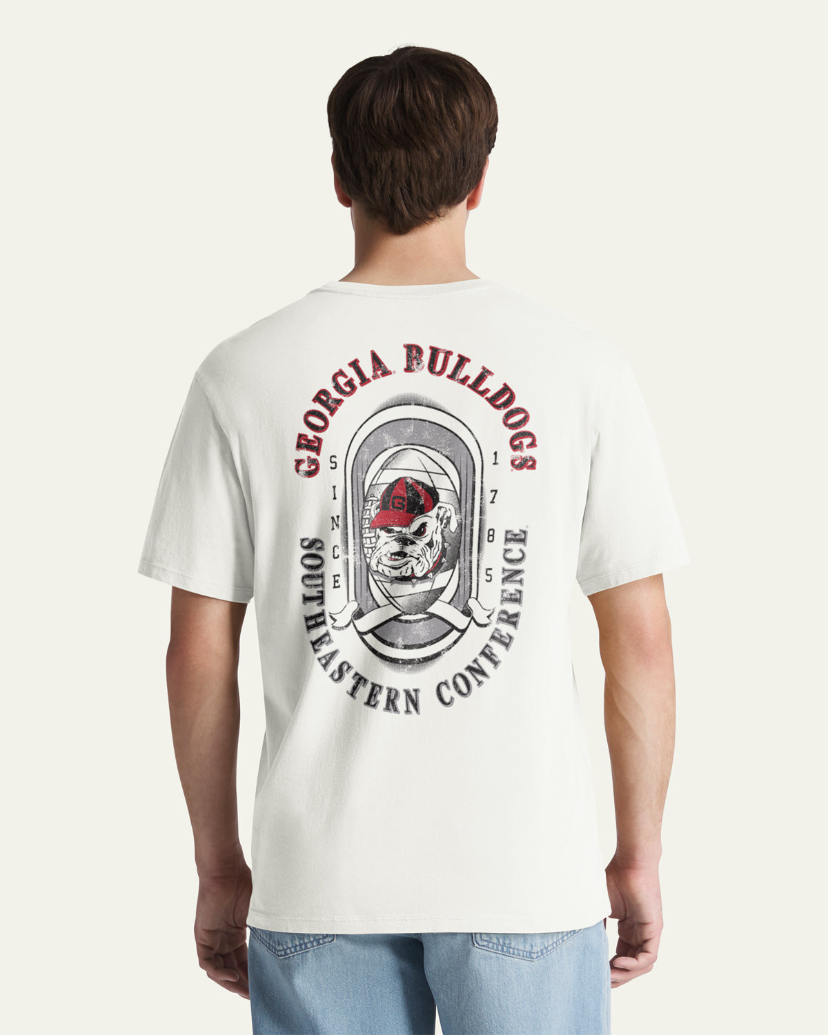 47-foundation-tee-georgia-bulldogs-oval-t-shirt-sandstone image 1