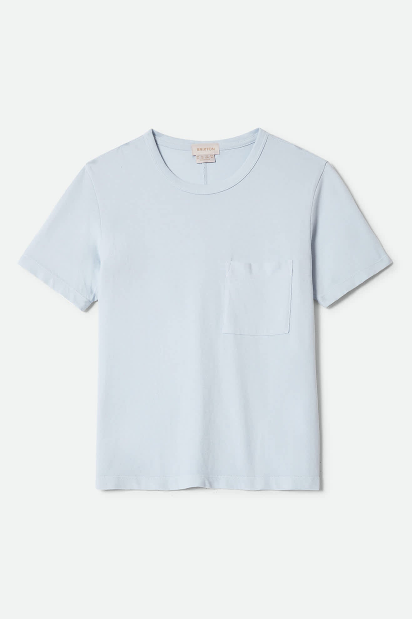 brixton-carefree-perfect-t-shirt-blue-aura-bio-baumwolle image 2