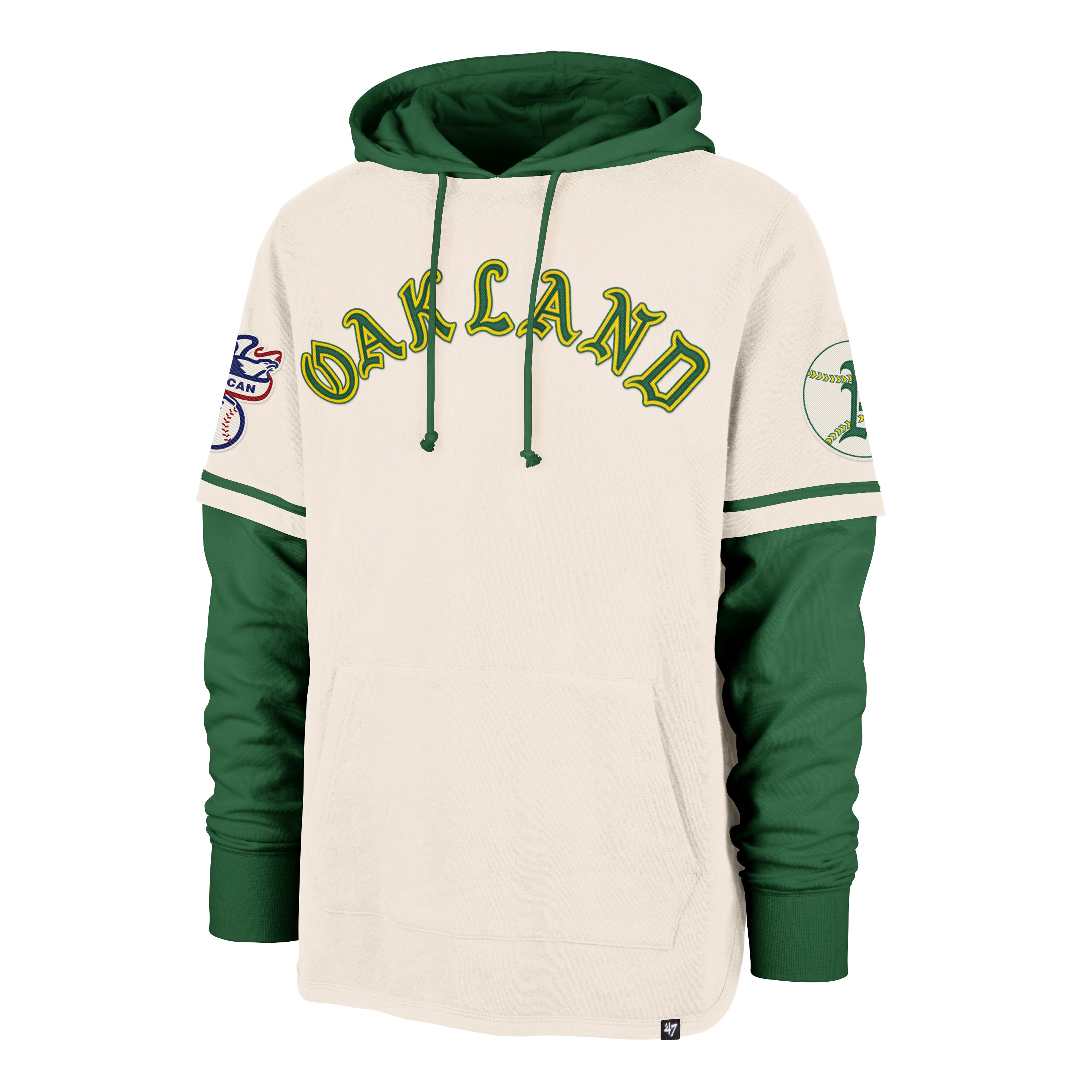47-brand-shortstop-trifecta-athletics-hoodie-creme-baumwolle image 1