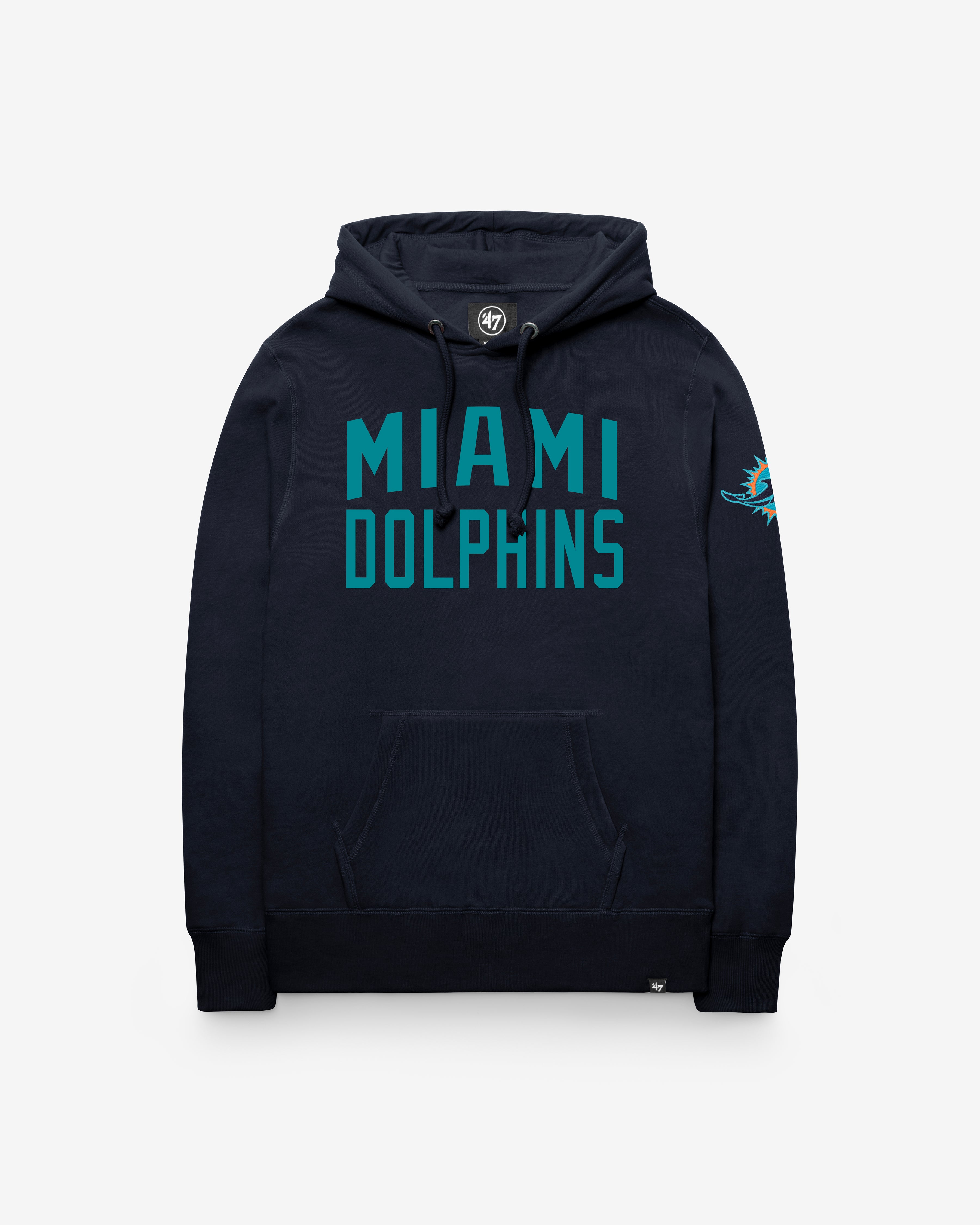 47-brand-miami-dolphins-gamebreak-hoodie-navy image 1