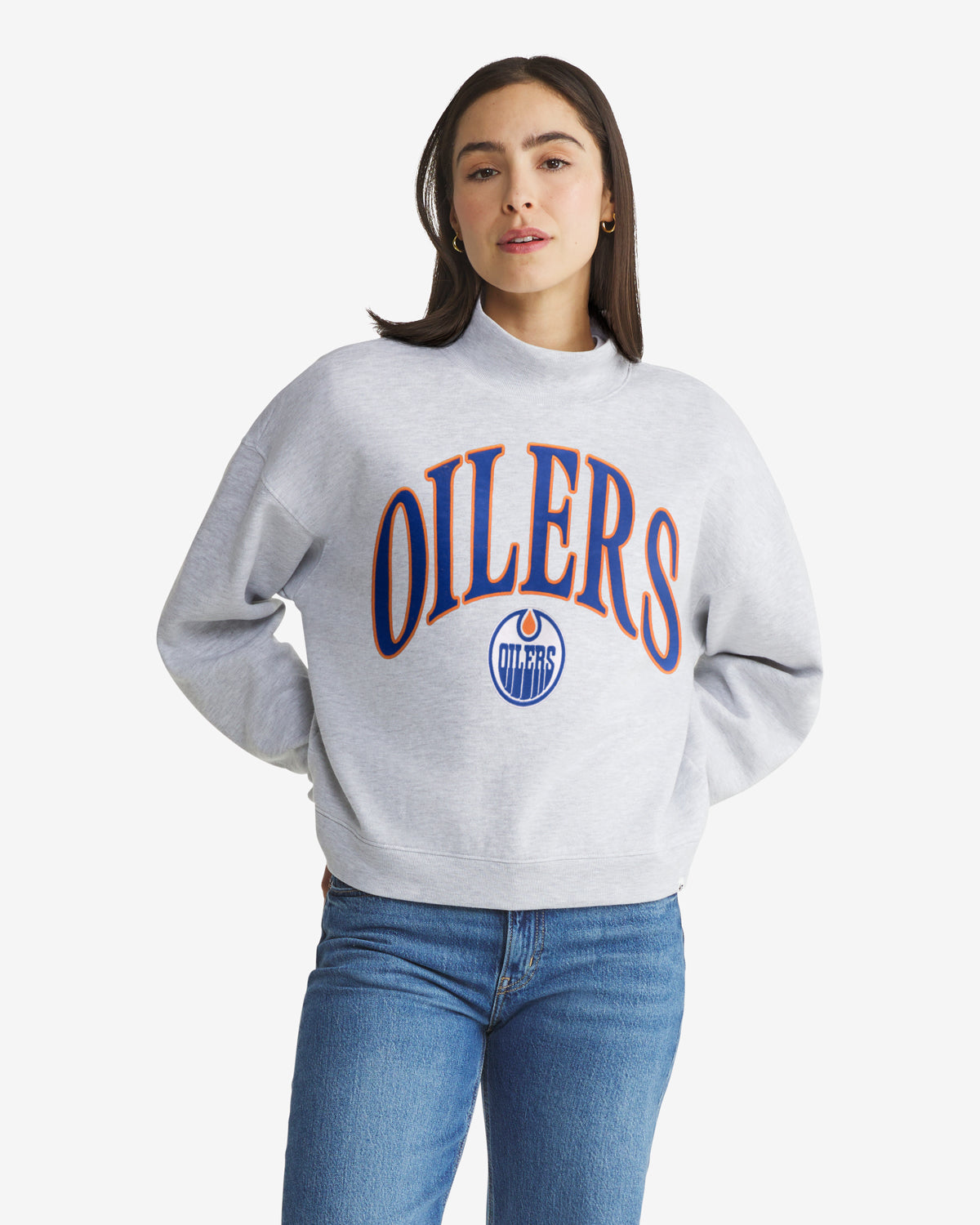 47-brand-vantage-edmonton-oilers-pullover-relay-grey-damen image 1